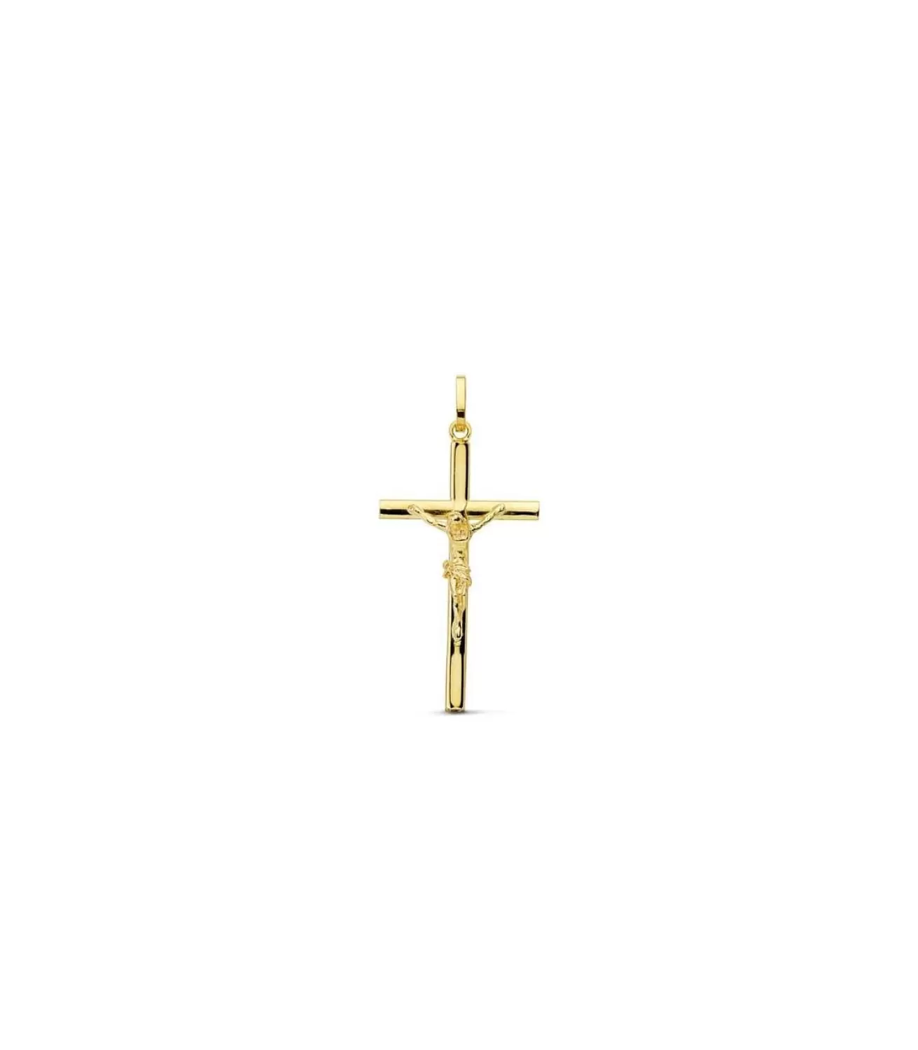 Cruz Cristo Oval 18 Ktes 23Mm<Alda Joyeros Best