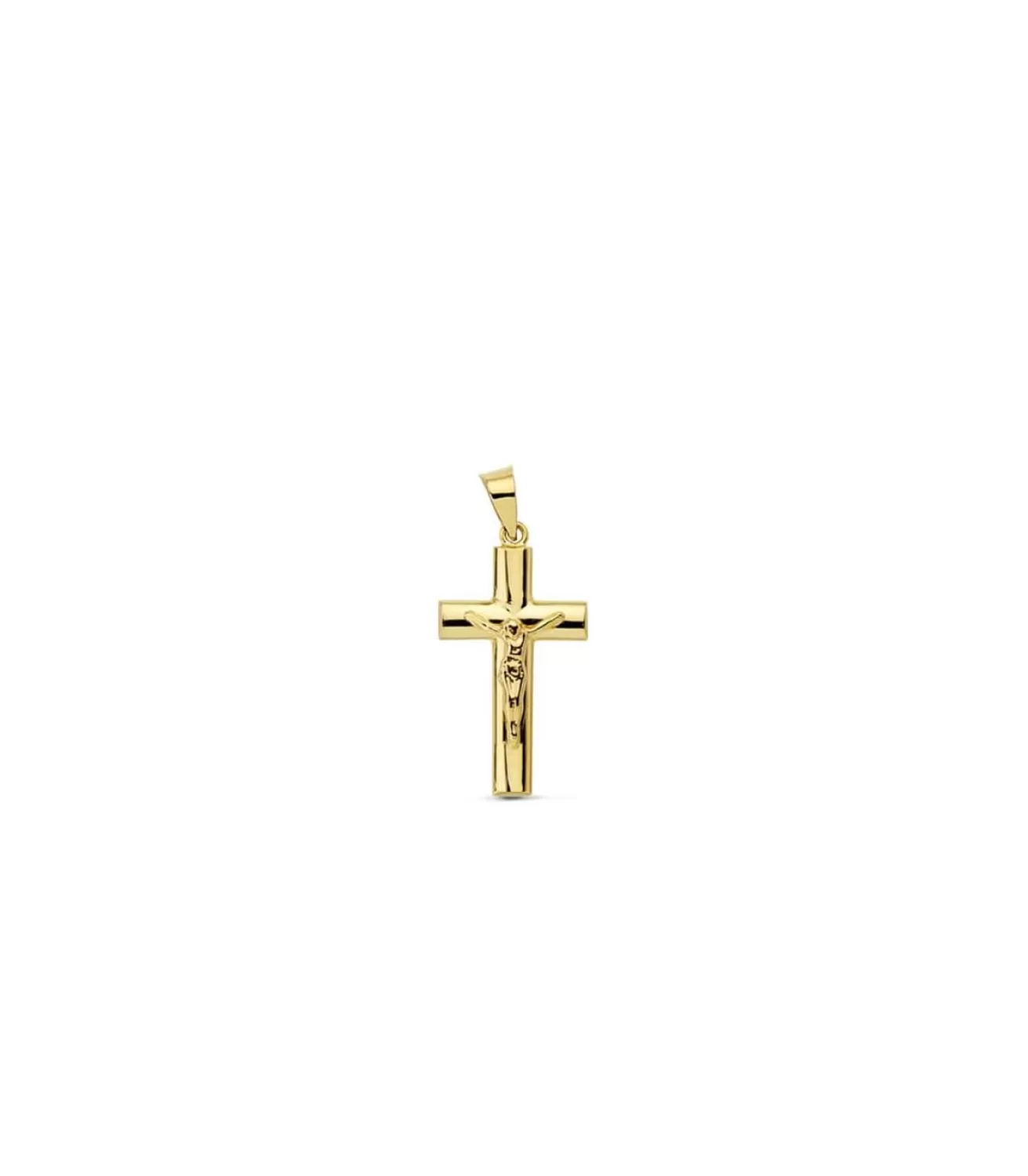 Cruz Cristo Oval Hueco 18 Ktes 21Mm<Alda Joyeros Online