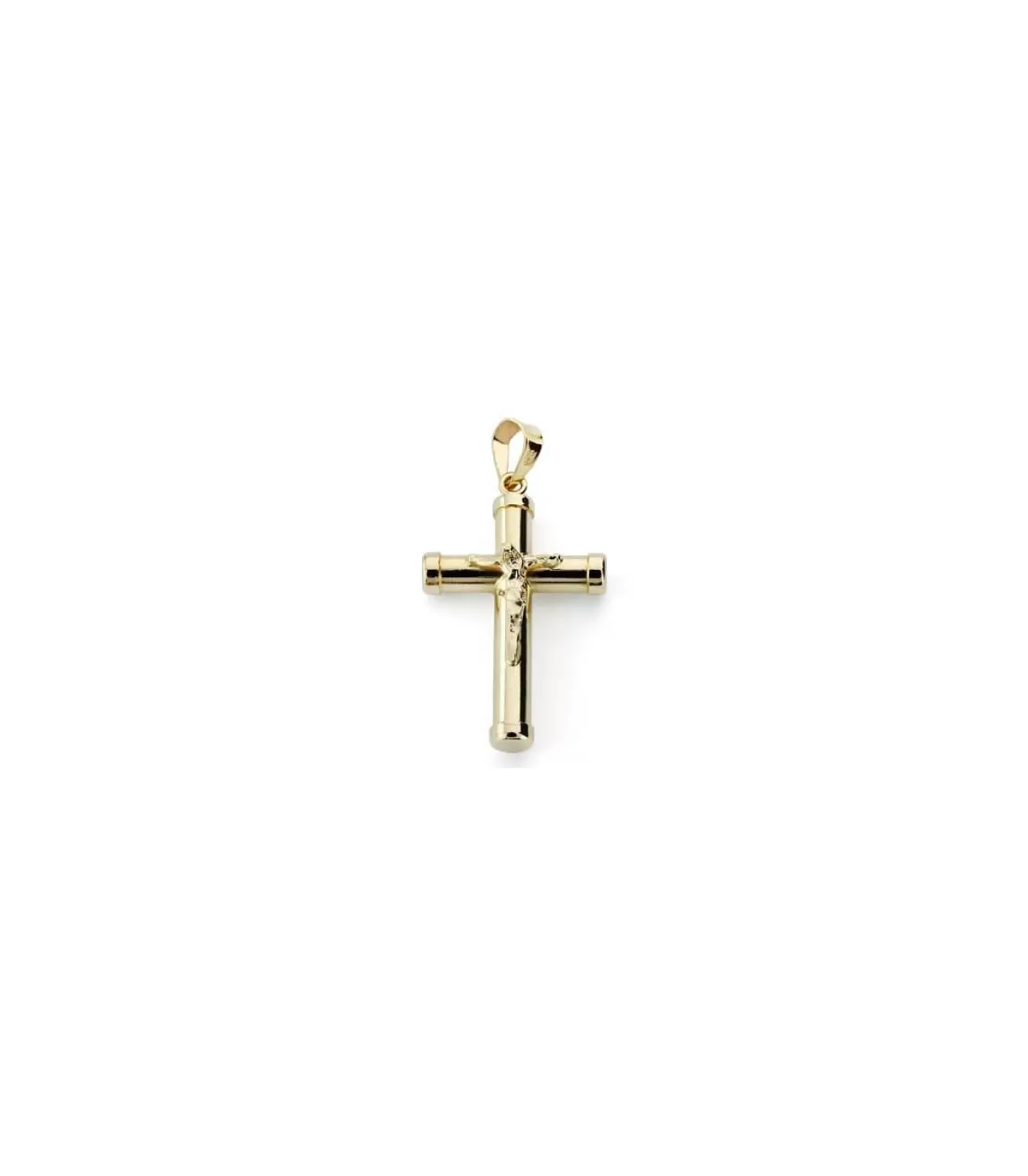Cruz Cristo Redonda 18 Ktes<Alda Joyeros Best Sale