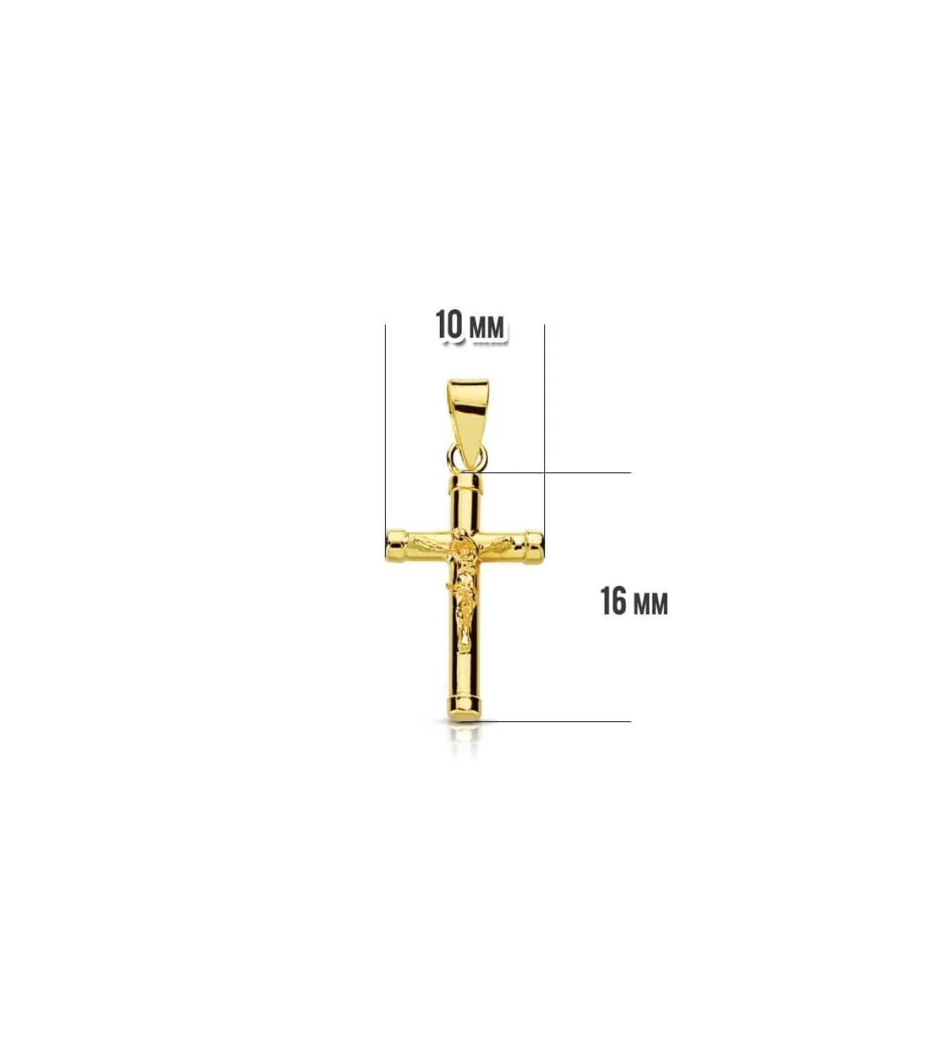 Cruz Cristo Redonda 18 Ktes<Alda Joyeros Cheap
