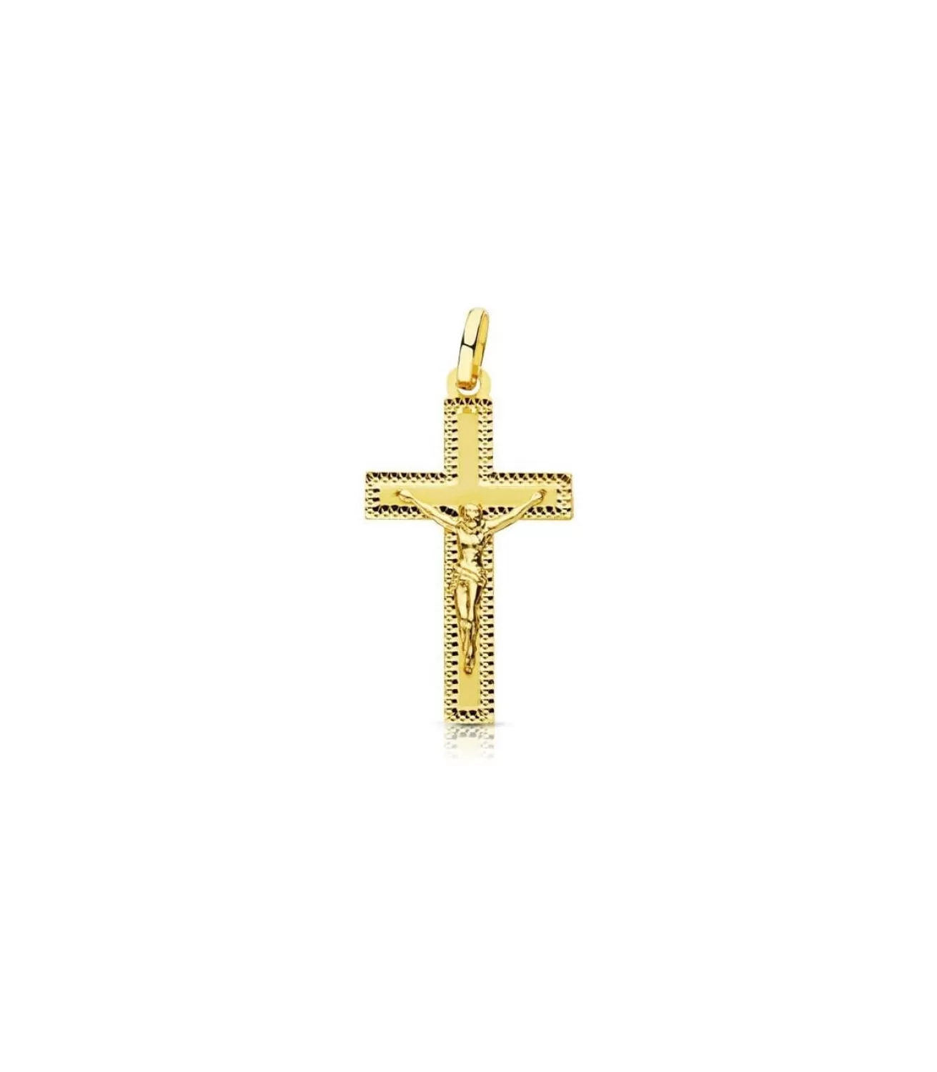 Cruz Cristo Tallada 18 Ktes<Alda Joyeros Store