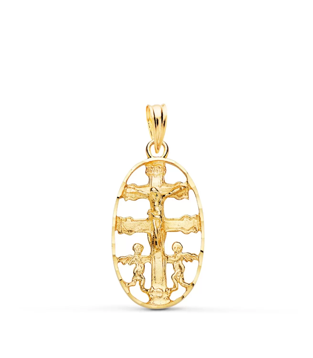 Cruz De Caravaca Oro 18K Cerco Oval 25Mm<Alda Joyeros Outlet