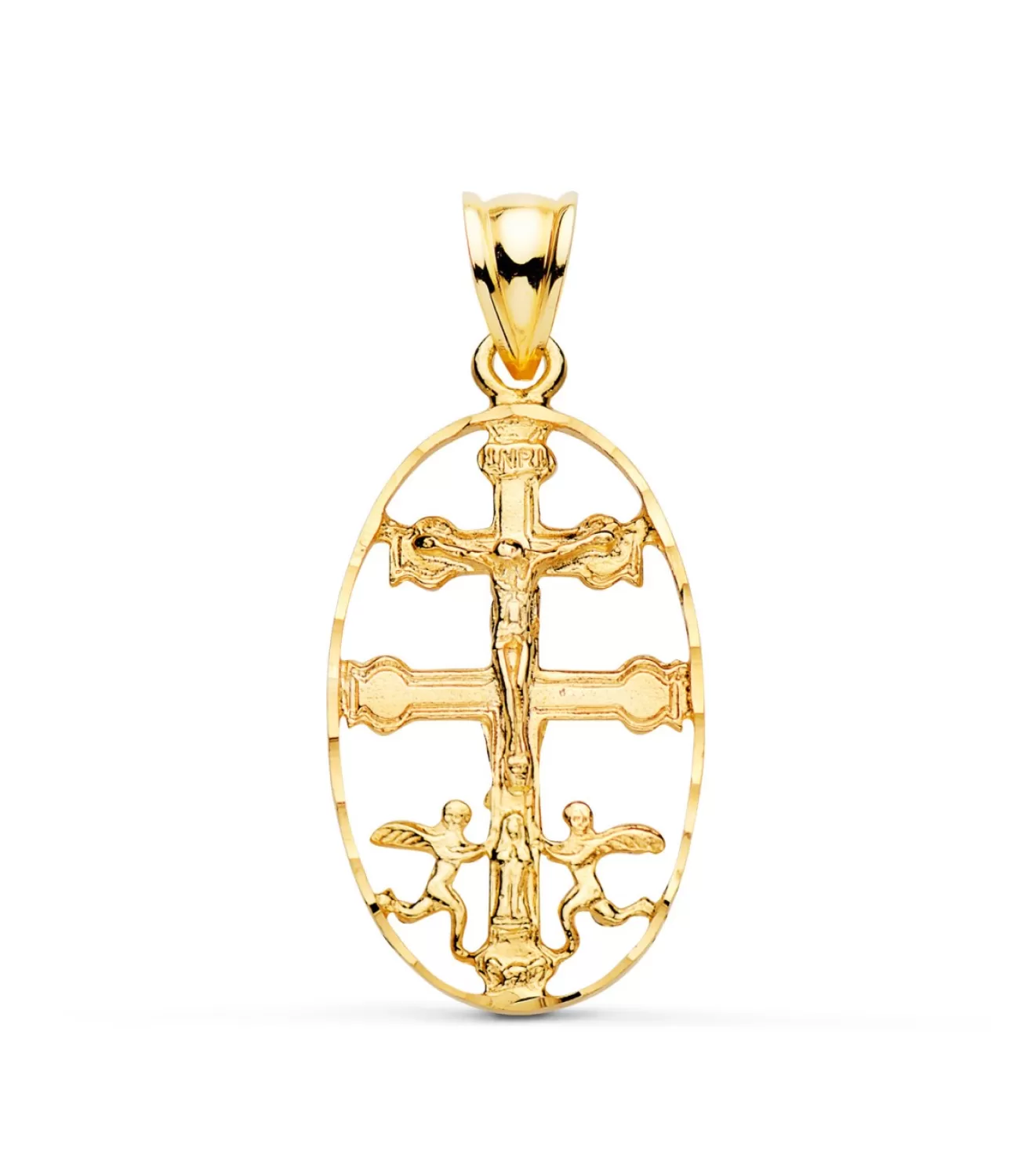 Cruz De Caravaca Oro 18K Cerco Oval 30Mm<Alda Joyeros Outlet