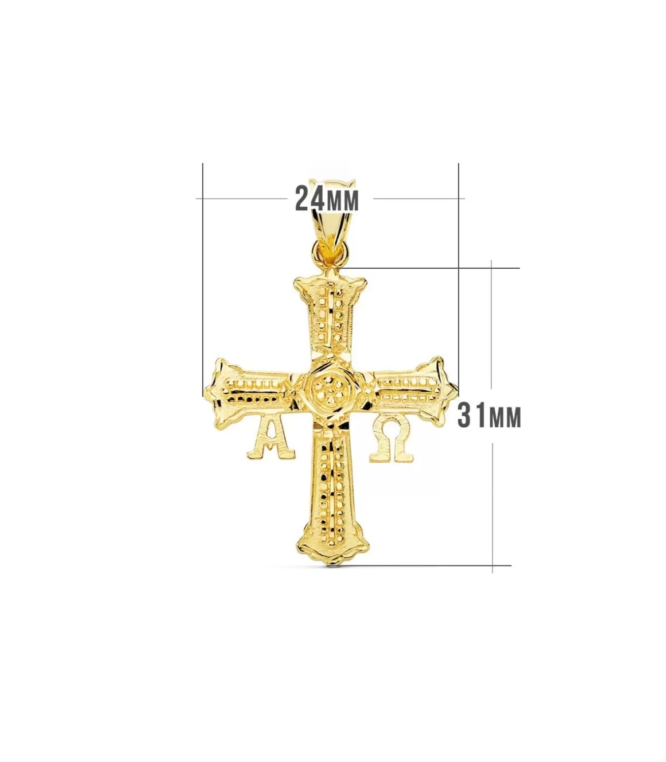 Cruz De Covadonga Grande Oro Amarillo 18K 31Mm<Alda Joyeros Hot