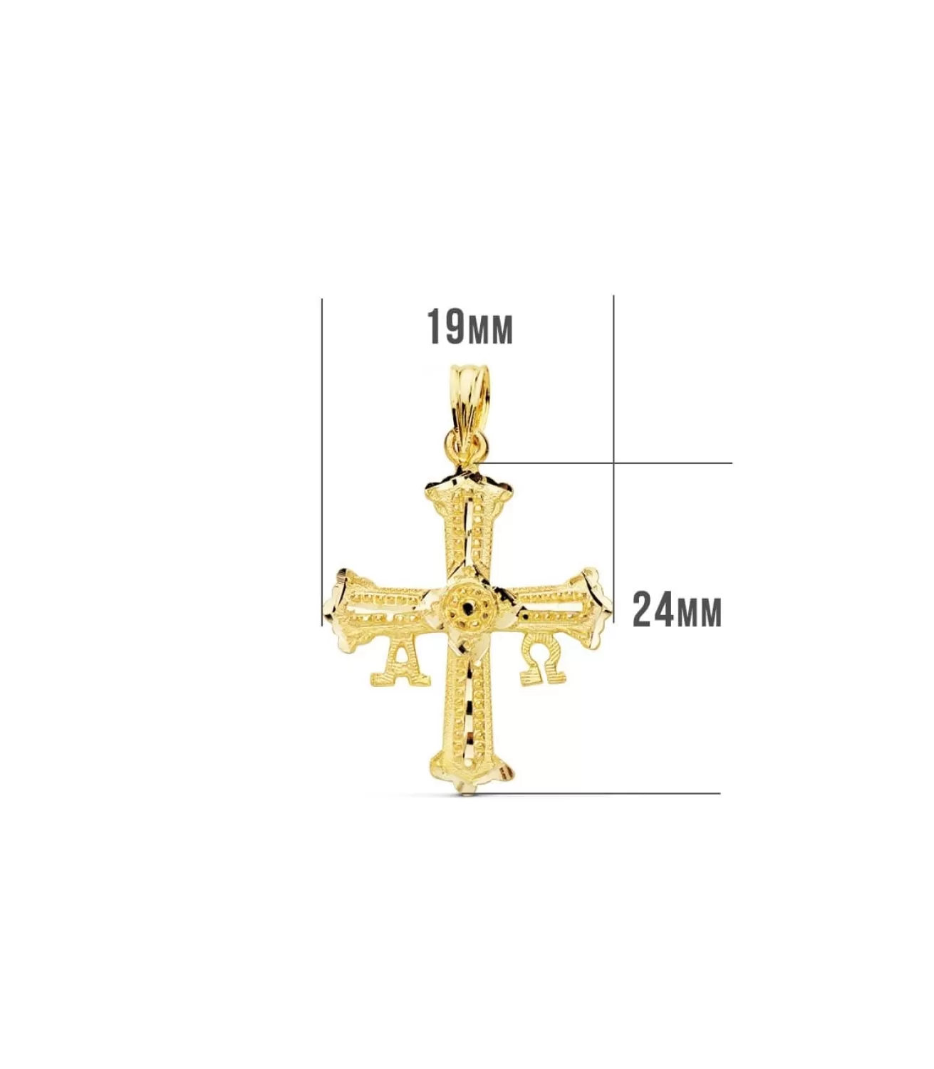 Cruz De Covadonga Pequena Oro Amarillo 18K 24Mm<Alda Joyeros Best Sale