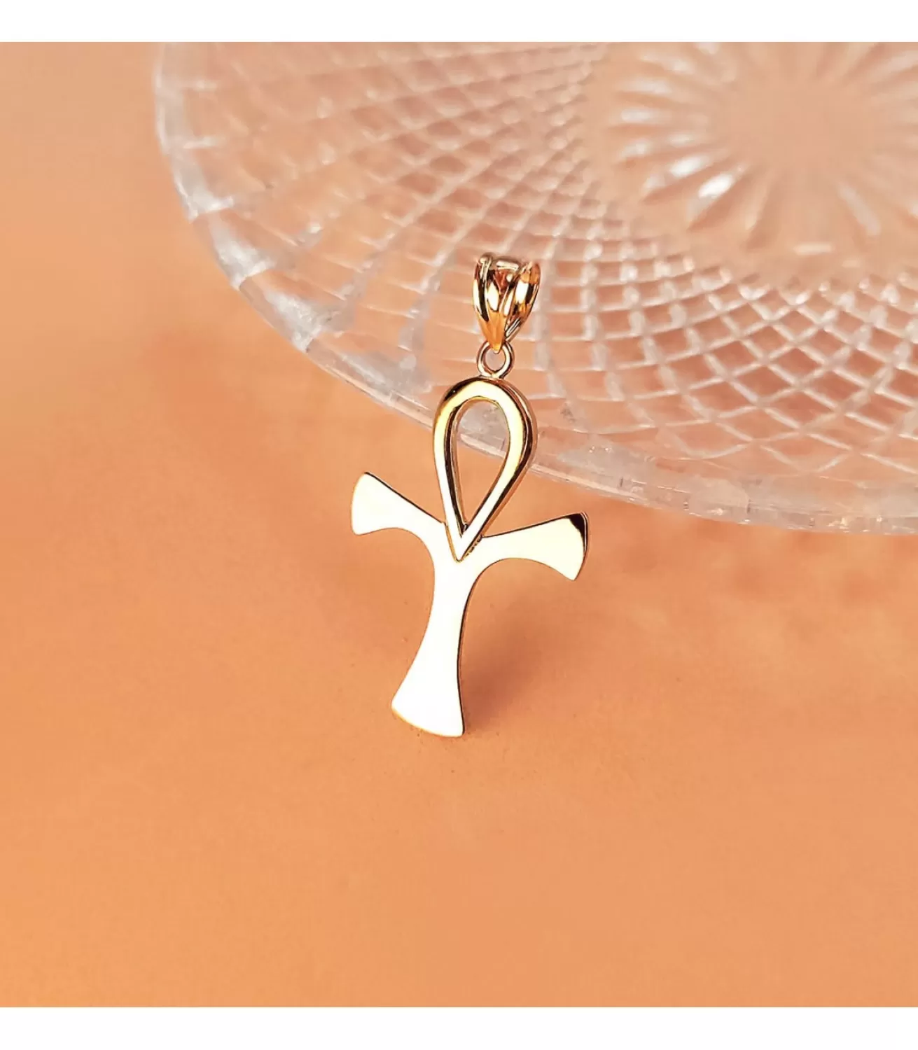 Cruz De La Vida Oro Amarillo 18 K 36 Mm<Alda Joyeros Clearance