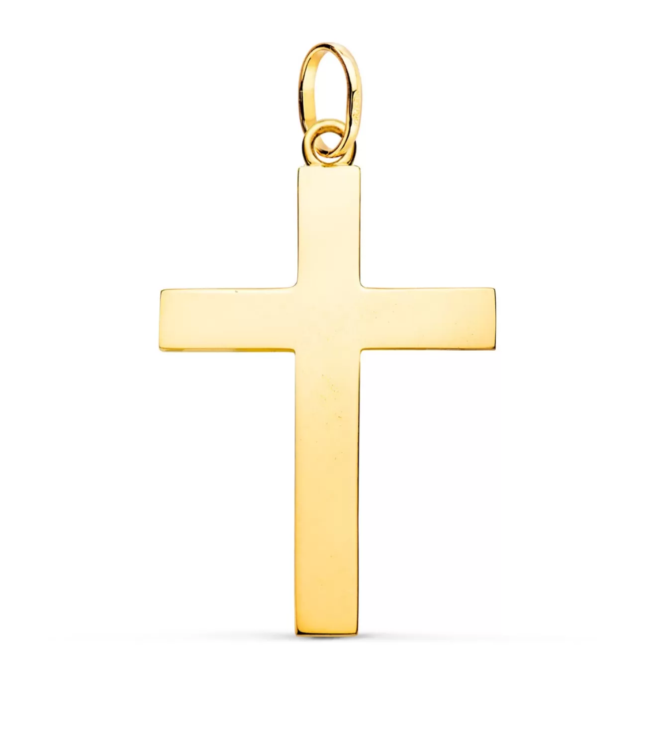 Cruz De Oro 18K 38Mm Rectangular Brillo<Alda Joyeros Discount