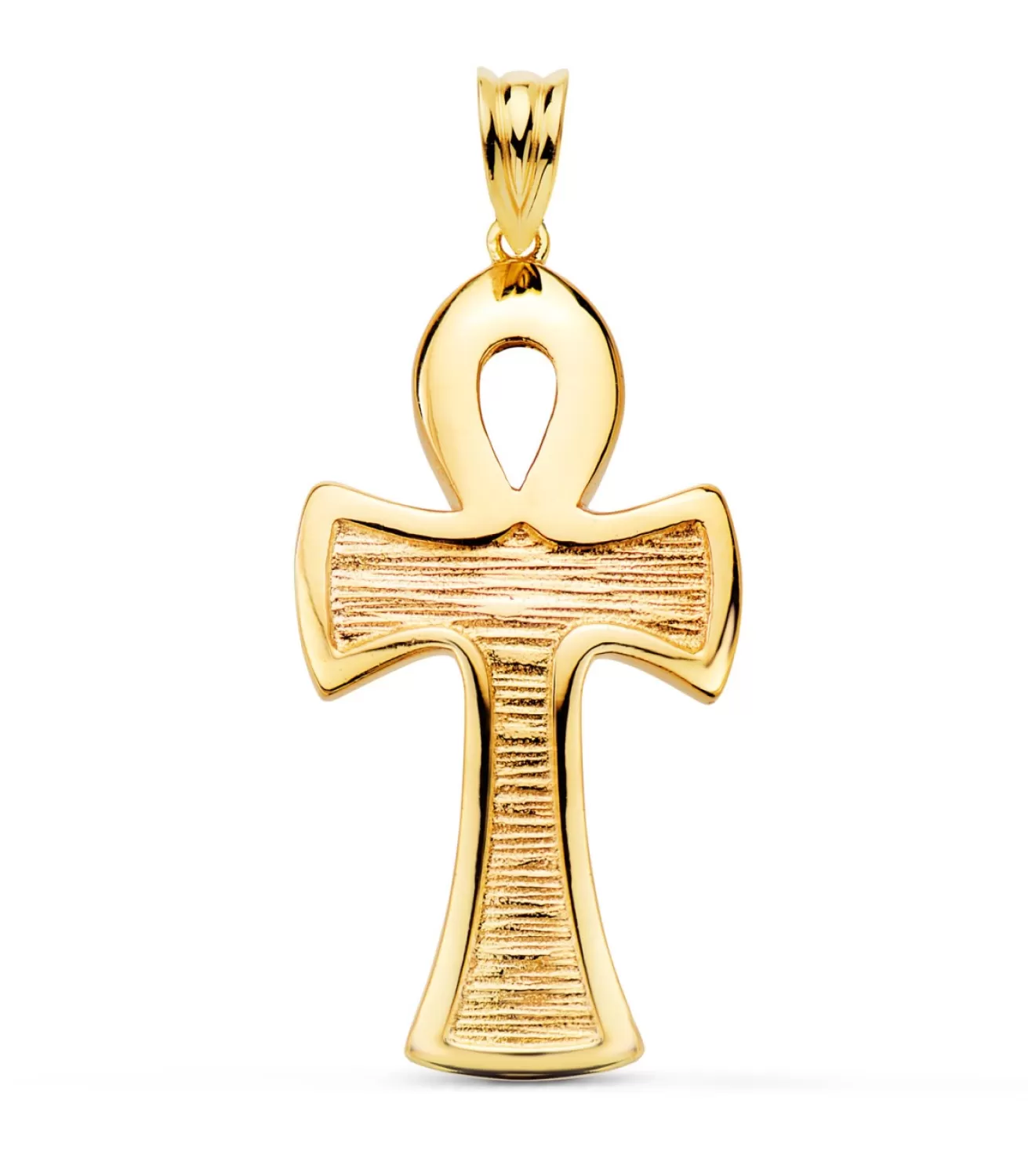 Cruz Egipcia Oro Amarillo 18K 34 Mm<Alda Joyeros Store