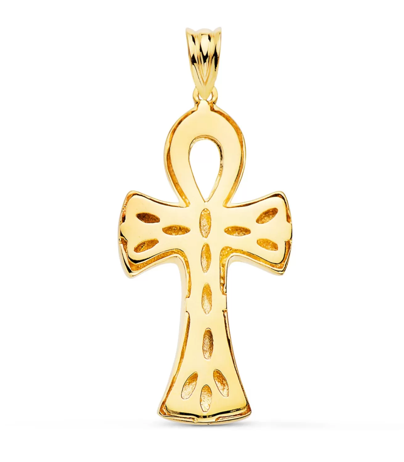 Cruz Egipcia Oro Amarillo 18K 34 Mm<Alda Joyeros Store