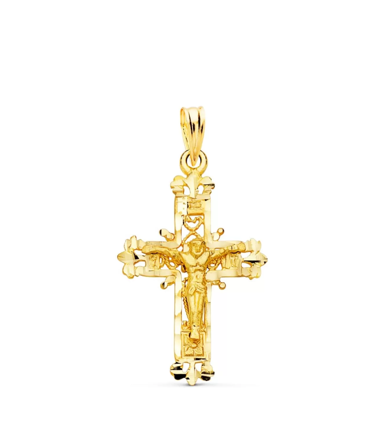 Cruz Filigrana Cristo Oro Amarillo 18K 28Mm<Alda Joyeros New