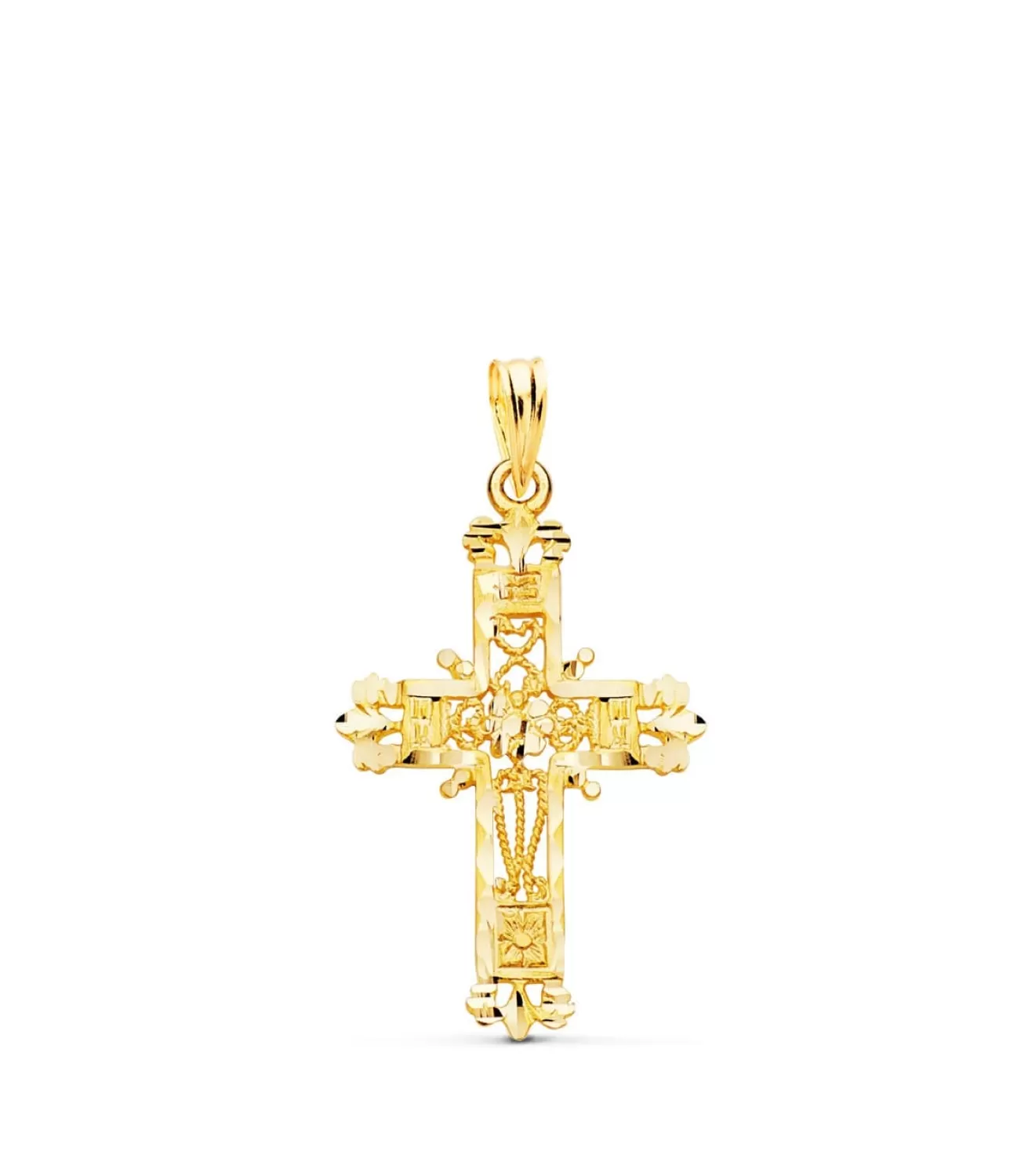 Cruz Filigrana Oro Amarillo 18K 29Mm<Alda Joyeros Clearance