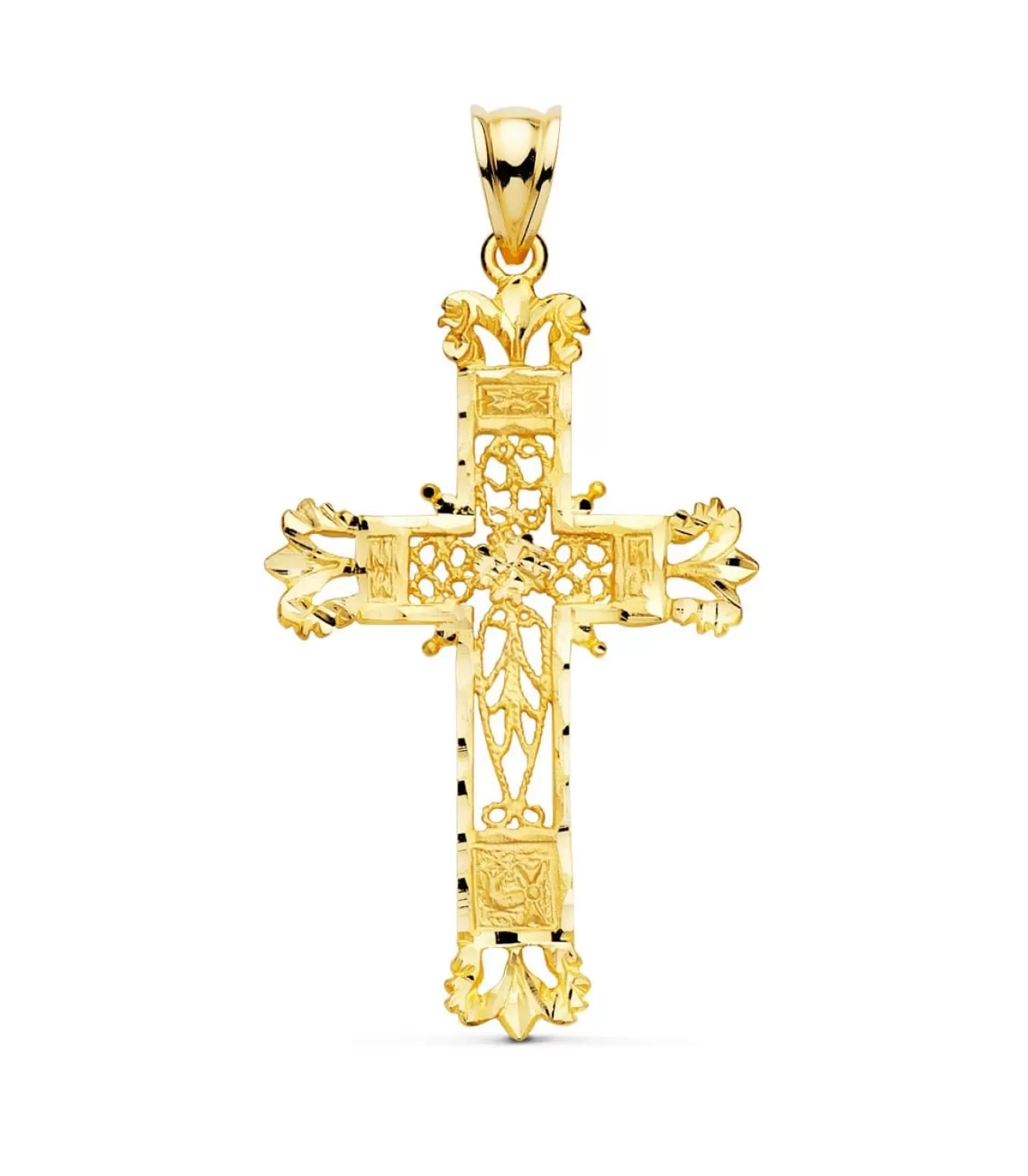 Cruz Filigrana Oro Amarillo 18K 44Mm<Alda Joyeros Cheap