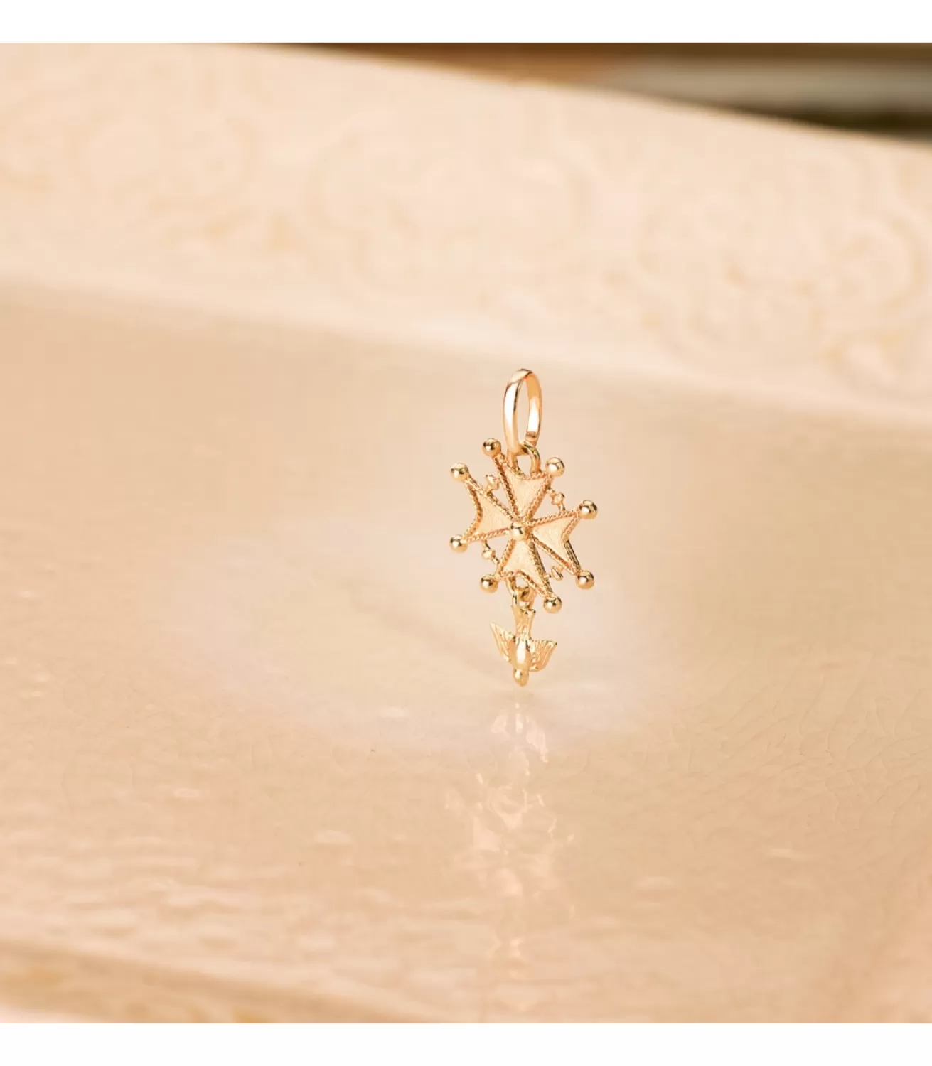 Cruz Huguenotte Oro 18 K 23 Mm<Alda Joyeros Cheap