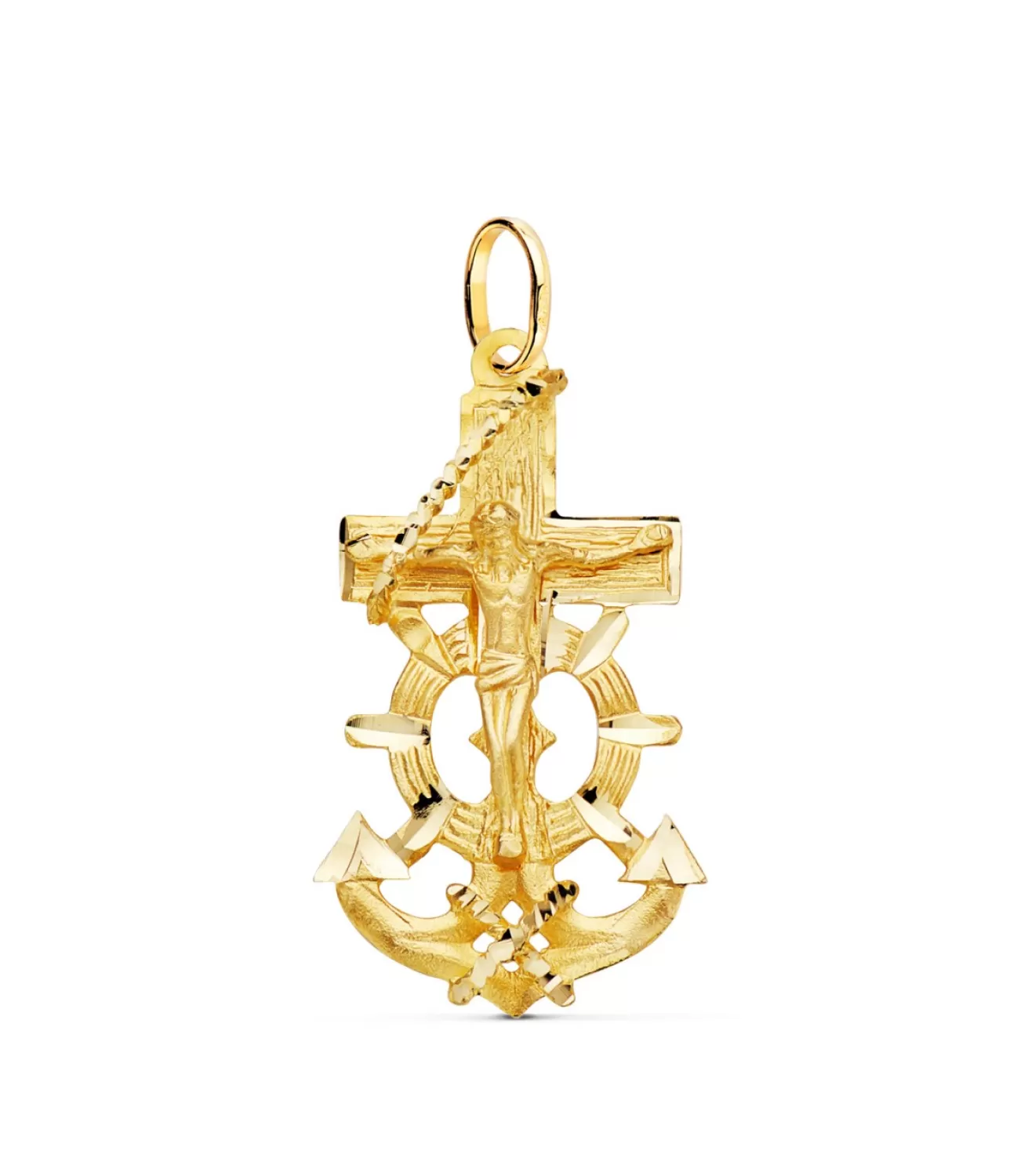 Cruz Marinera Cristo Oro 18K 35Mm<Alda Joyeros Best Sale