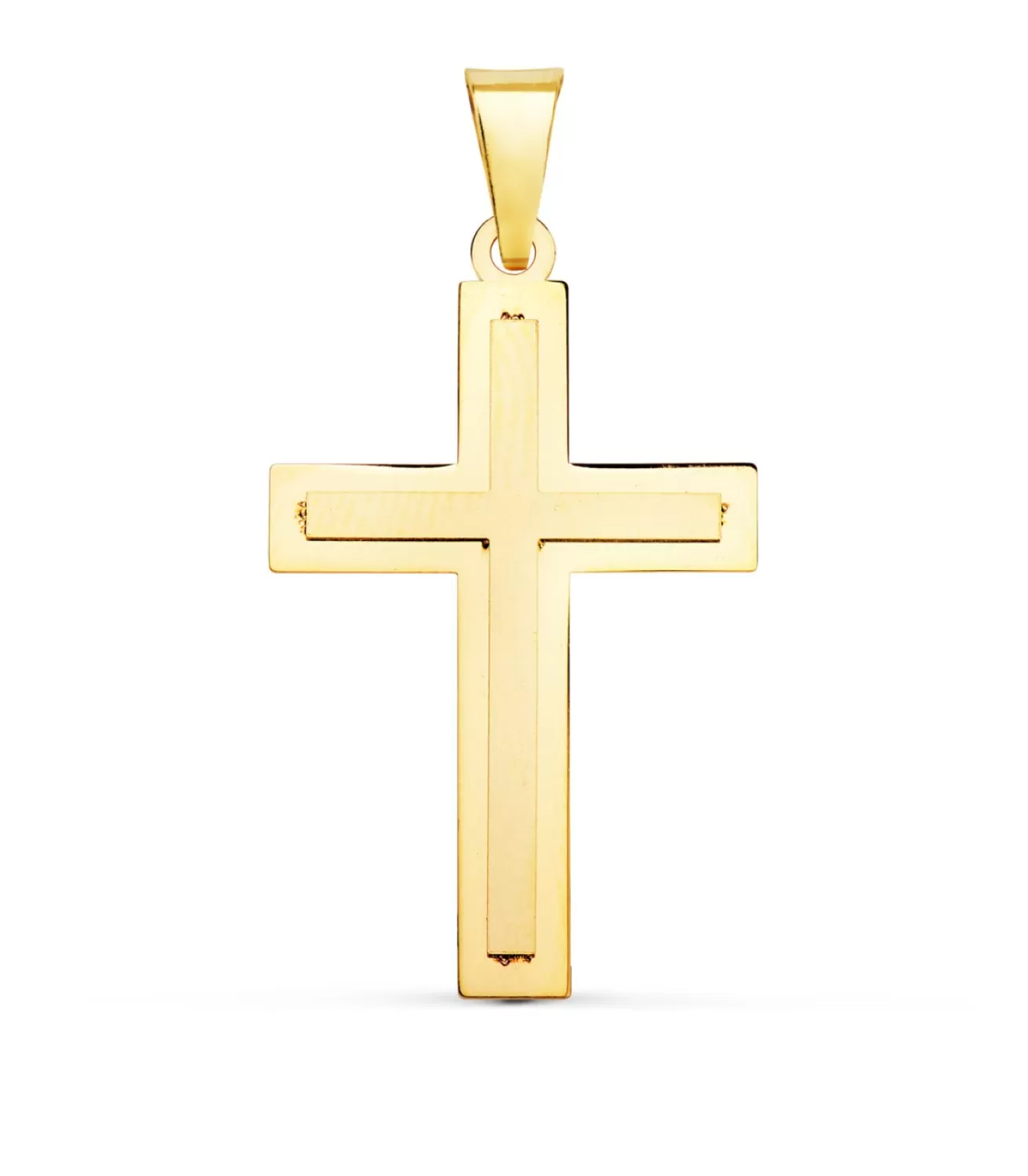 Cruz Oro 18 K Rectangular Plana<Alda Joyeros Best Sale