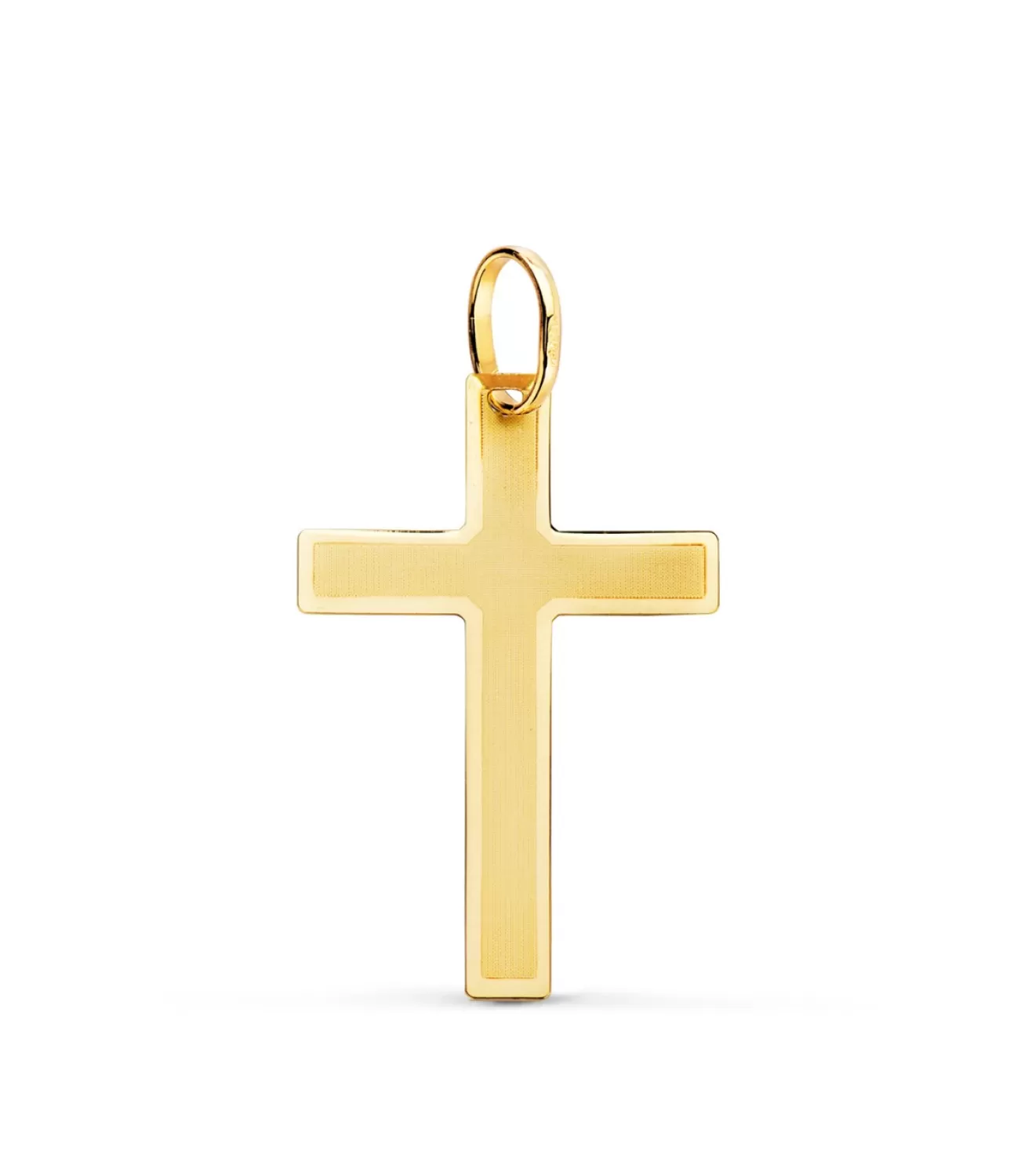 Cruz Plana Rectangular Oro 18K 26 Mm<Alda Joyeros Discount
