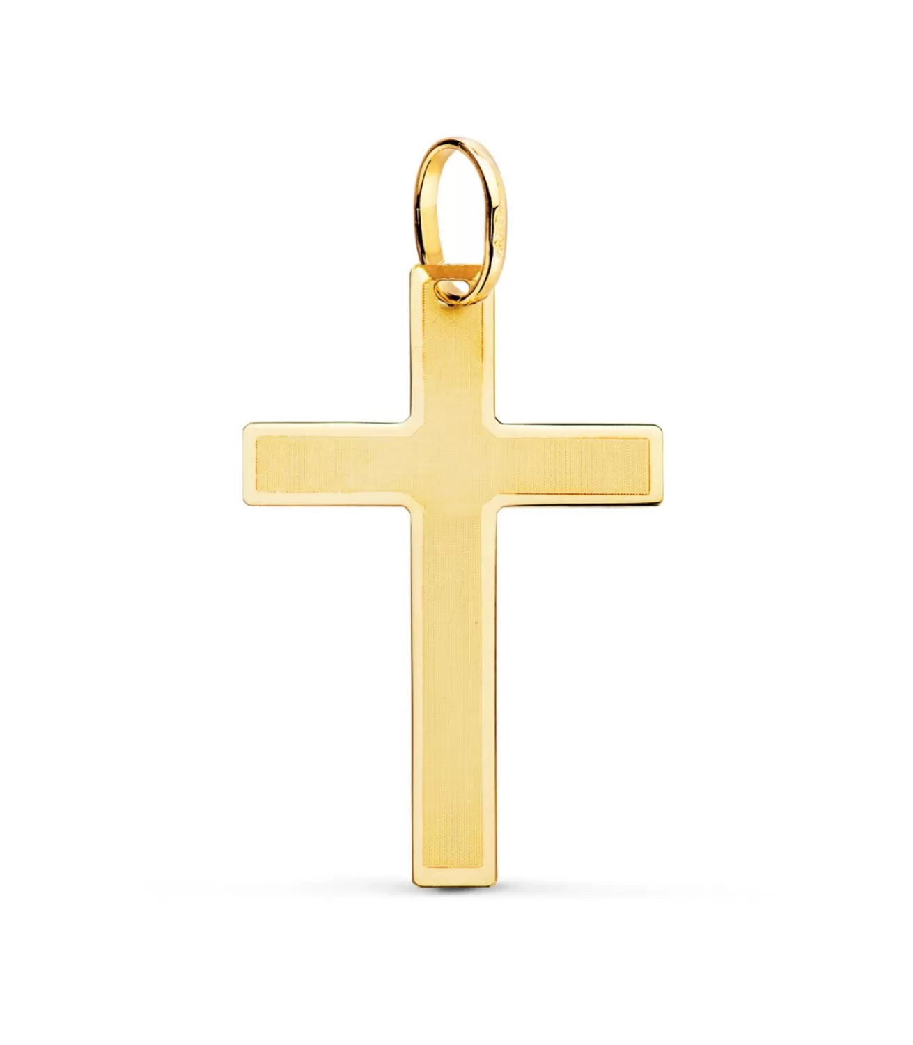 Cruz Plana Rectangular Oro 18K 29 Mm<Alda Joyeros Best