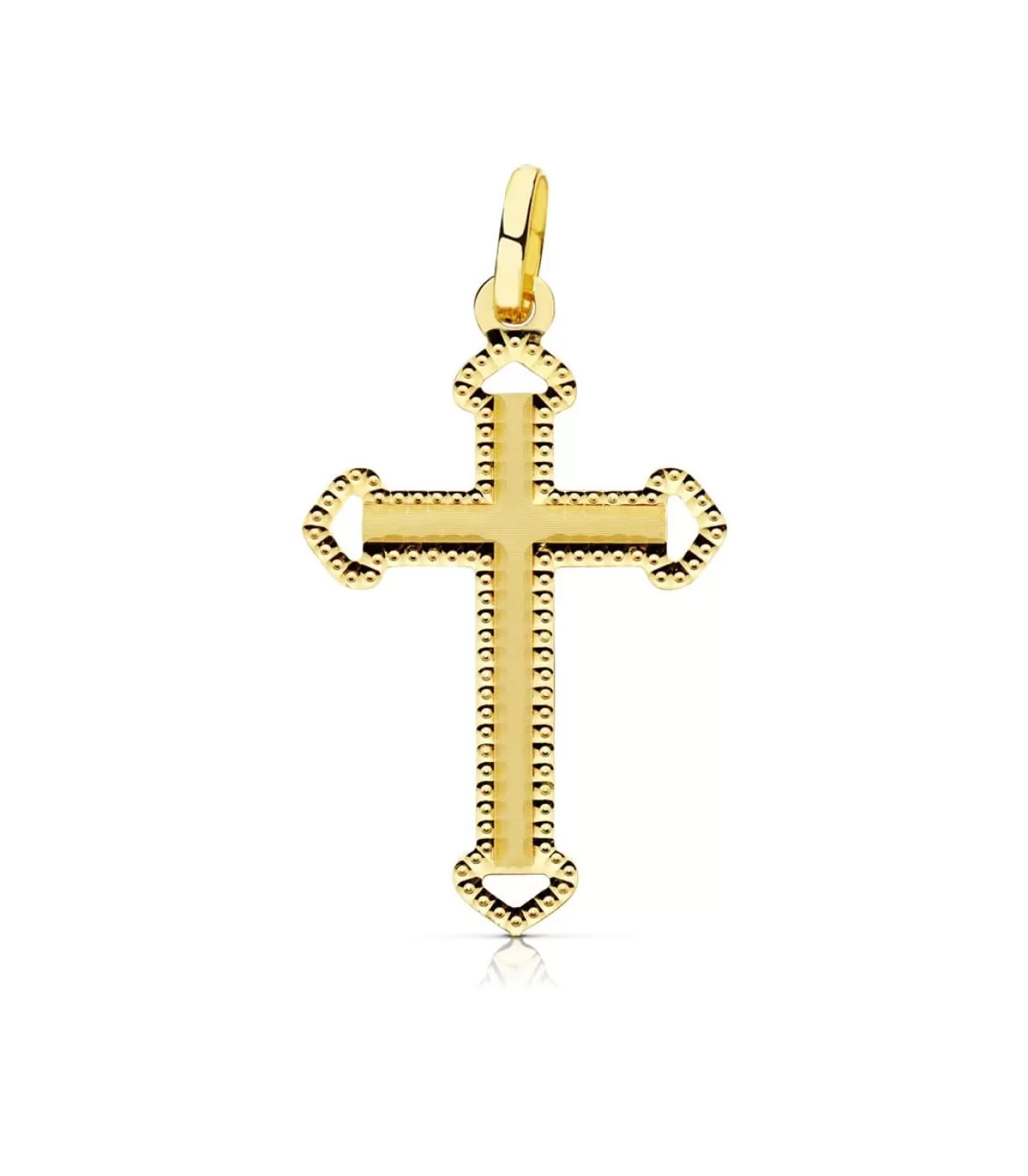 Cruz Tallada Oro Amarillo 18 K 25 Mm<Alda Joyeros Cheap
