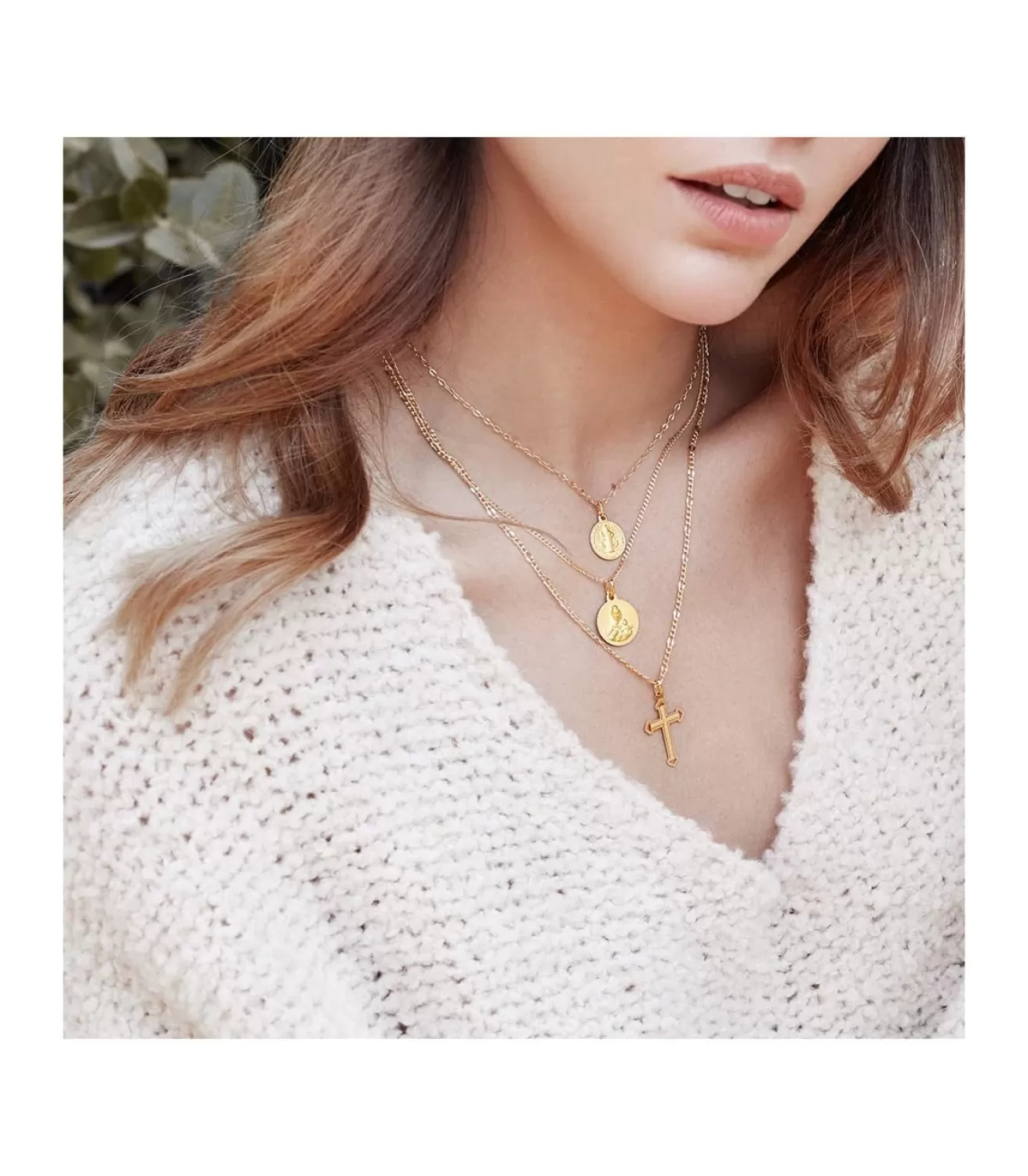 Cruz Tallada Oro Amarillo 18 K 25 Mm<Alda Joyeros Cheap