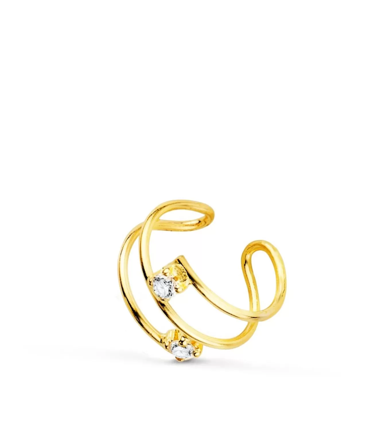 Ear Cuff Oro 18K Sand Zircon<Alda Joyeros Store
