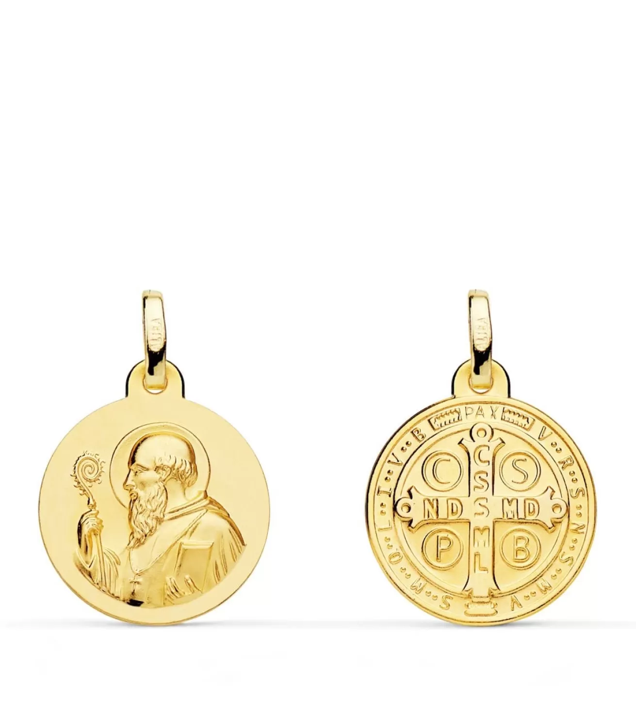 Escapulario San Benito Oro Amarillo 18K 16Mm<Alda Joyeros Cheap