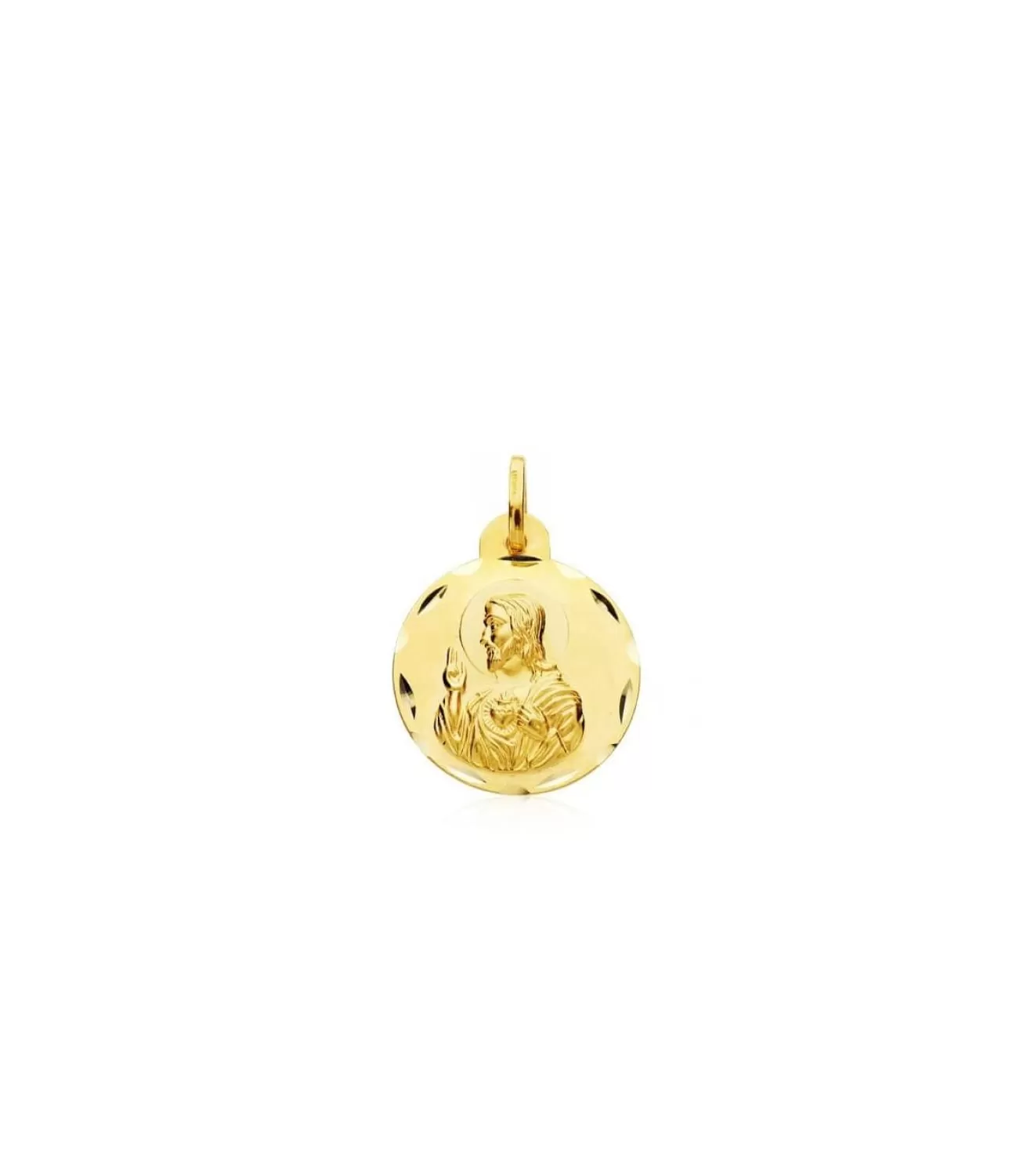 Escapulario V. Candelaria Y Corazon De Jesus Oro 18K 18 Mm<Alda Joyeros Flash Sale