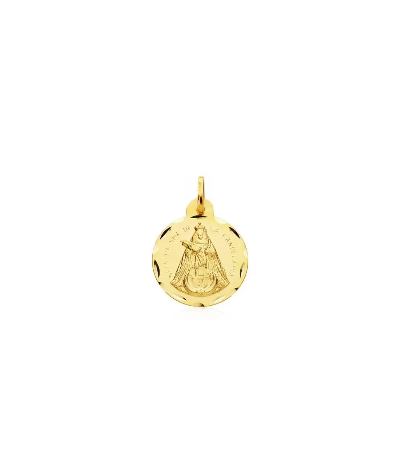 Escapulario V. Candelaria Y Corazon De Jesus Oro 18K 18 Mm<Alda Joyeros Flash Sale