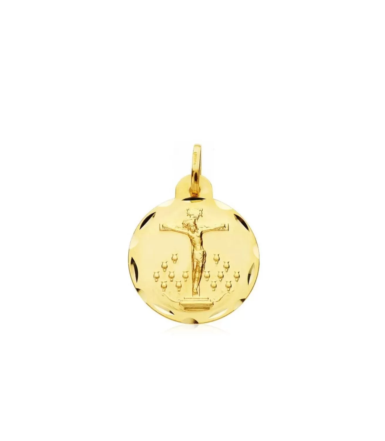 Escapulario V. Candelaria Y Cristo De La Laguna Oro 18K 20 Mm<Alda Joyeros Outlet
