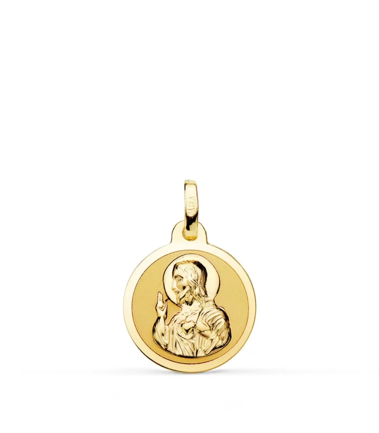 Escapulario V. Carmen Y C. Jesus Oro 18K 14 Mm Brillo<Alda Joyeros Hot