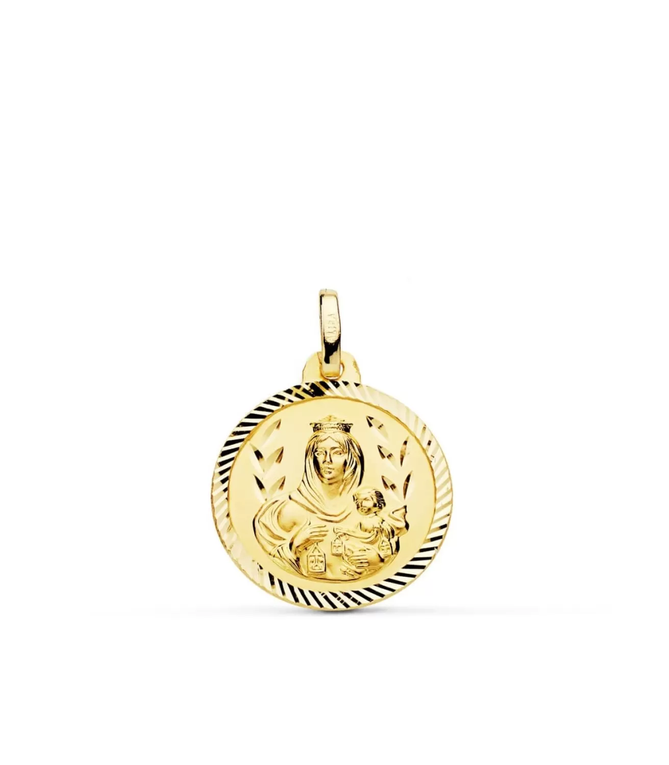 Escapulario V. Carmen Y C. Jesus Oro 18K 18 Mm Helice<Alda Joyeros Best Sale
