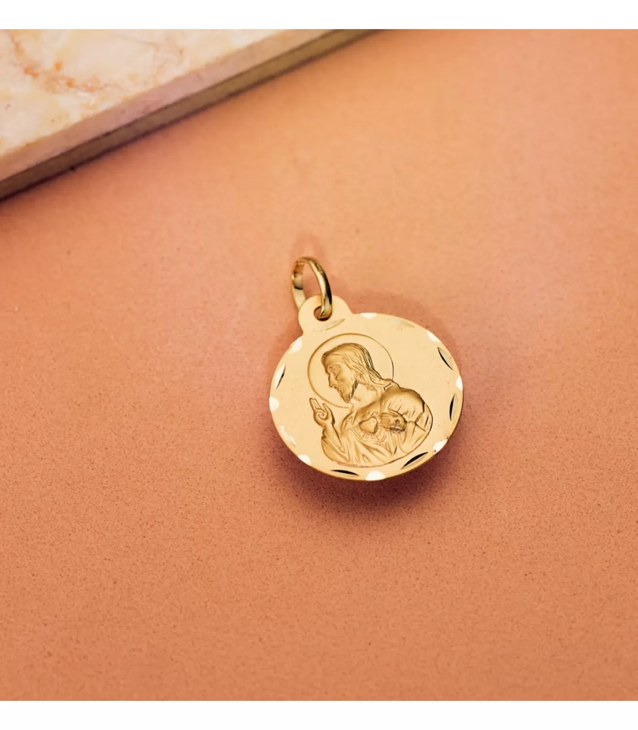 Escapulario V. Carmen Y C. Jesus Oro 18K 18 Mm Tallado<Alda Joyeros Discount