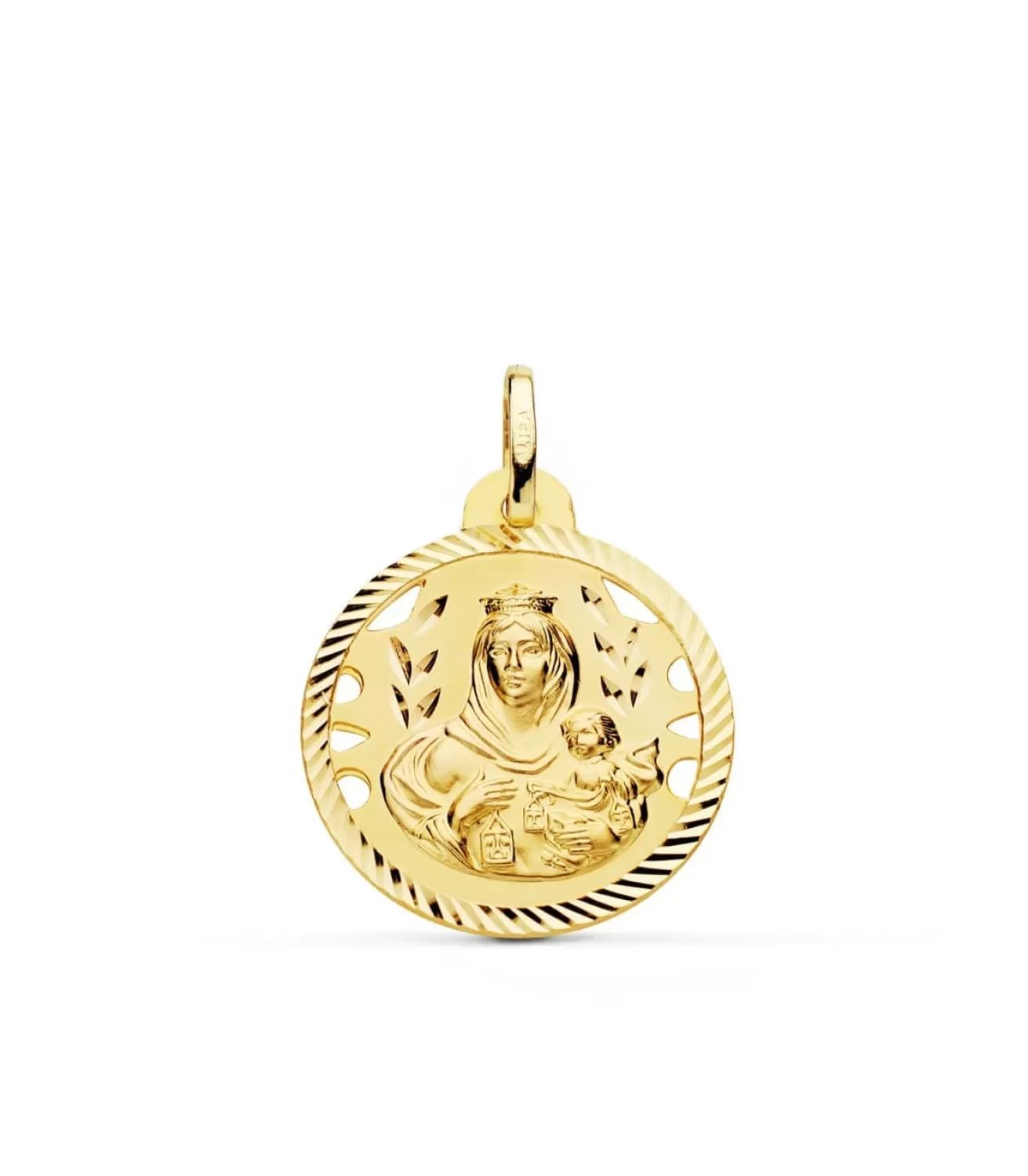 Escapulario V. Carmen Y C. Jesus Oro 18K 22 Mm Calado<Alda Joyeros Cheap