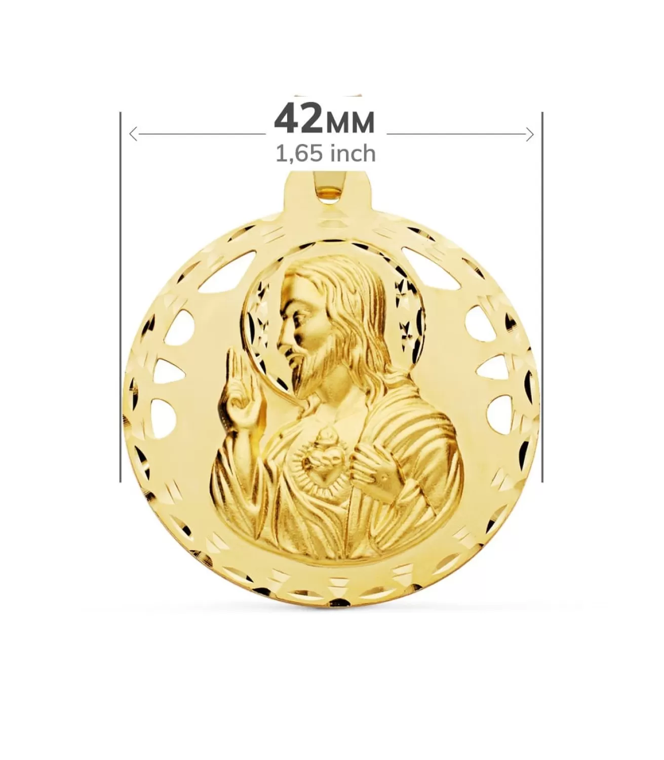 Escapulario V. Carmen Y C. Jesus Oro 18K 42 Mm Calado<Alda Joyeros Hot