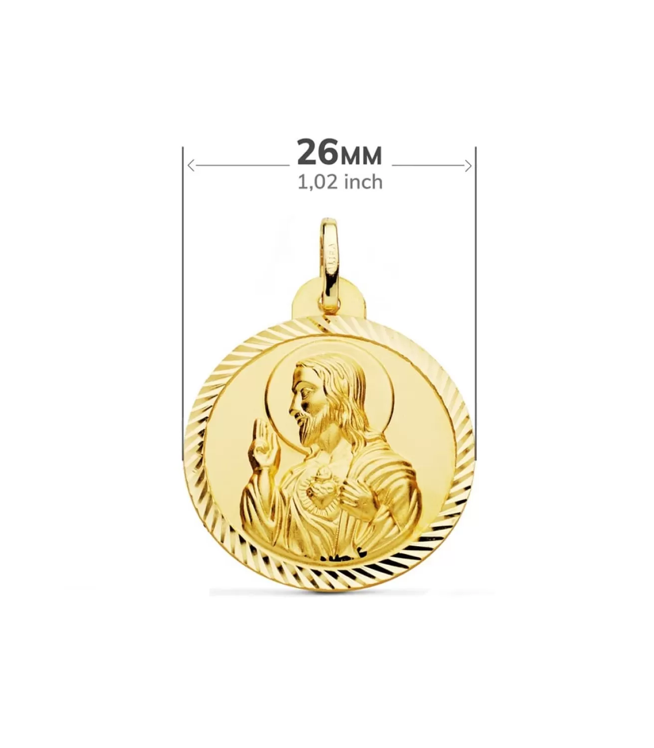 Escapulario V. Carmen Y C. Jesus Oro 18K Helice 26 Mm<Alda Joyeros Flash Sale