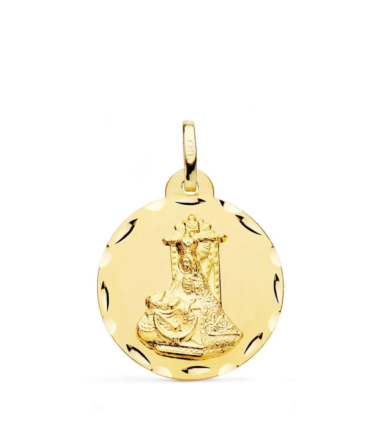 Escapulario V. De Las Angustias Y Corazon De Jesus Oro 18K 24 Mm<Alda Joyeros Online