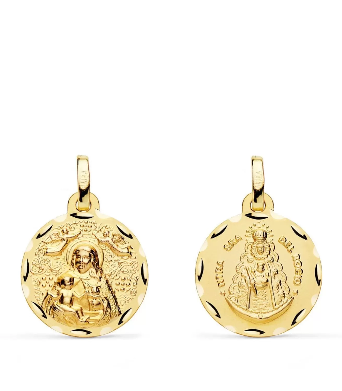 Escapulario V. Del Rocio Y V. De Cinta Oro 18K 16 Mm<Alda Joyeros Best