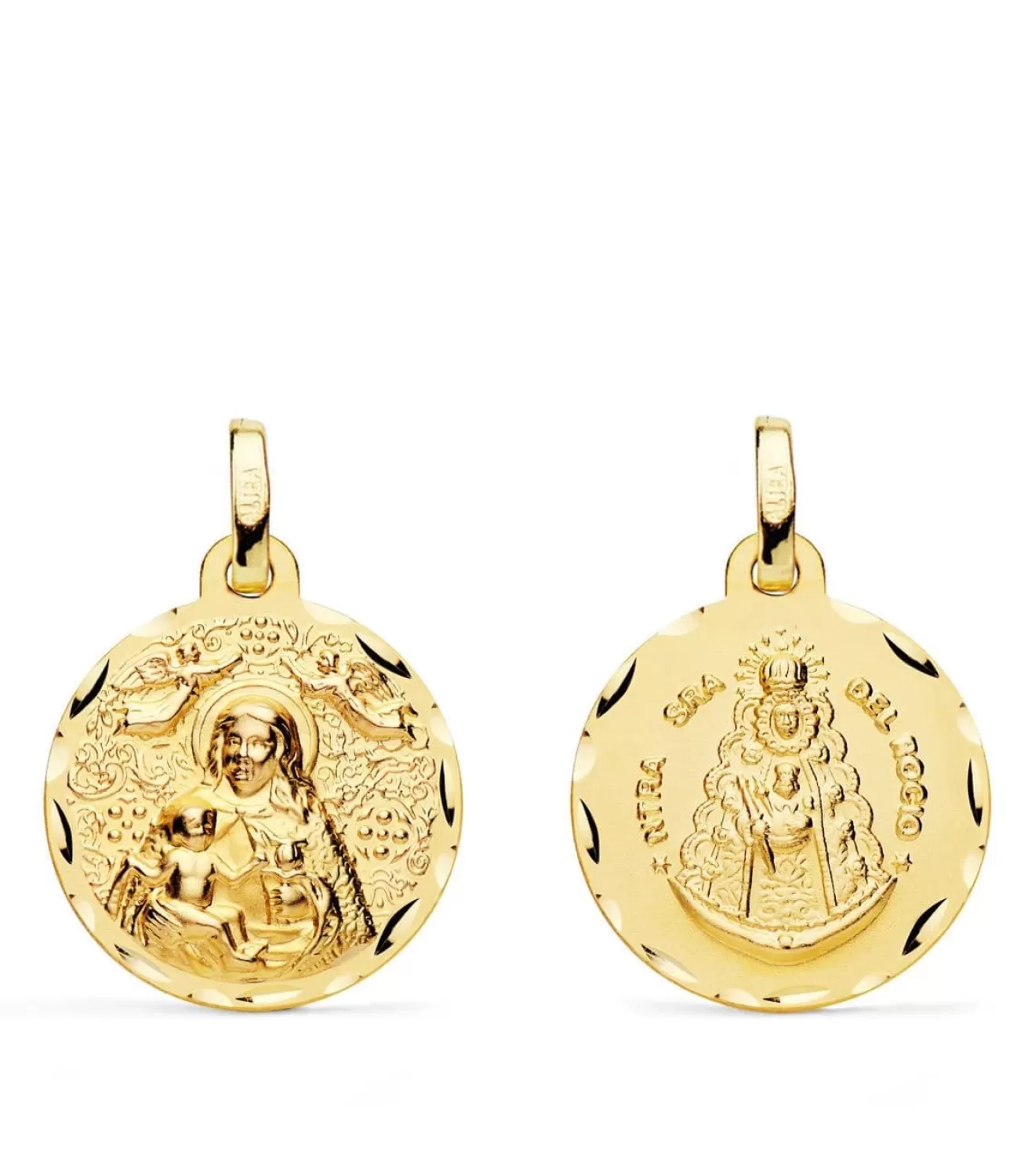 Escapulario V. Del Rocio Y V. De Cinta Oro 18K 18 Mm<Alda Joyeros New