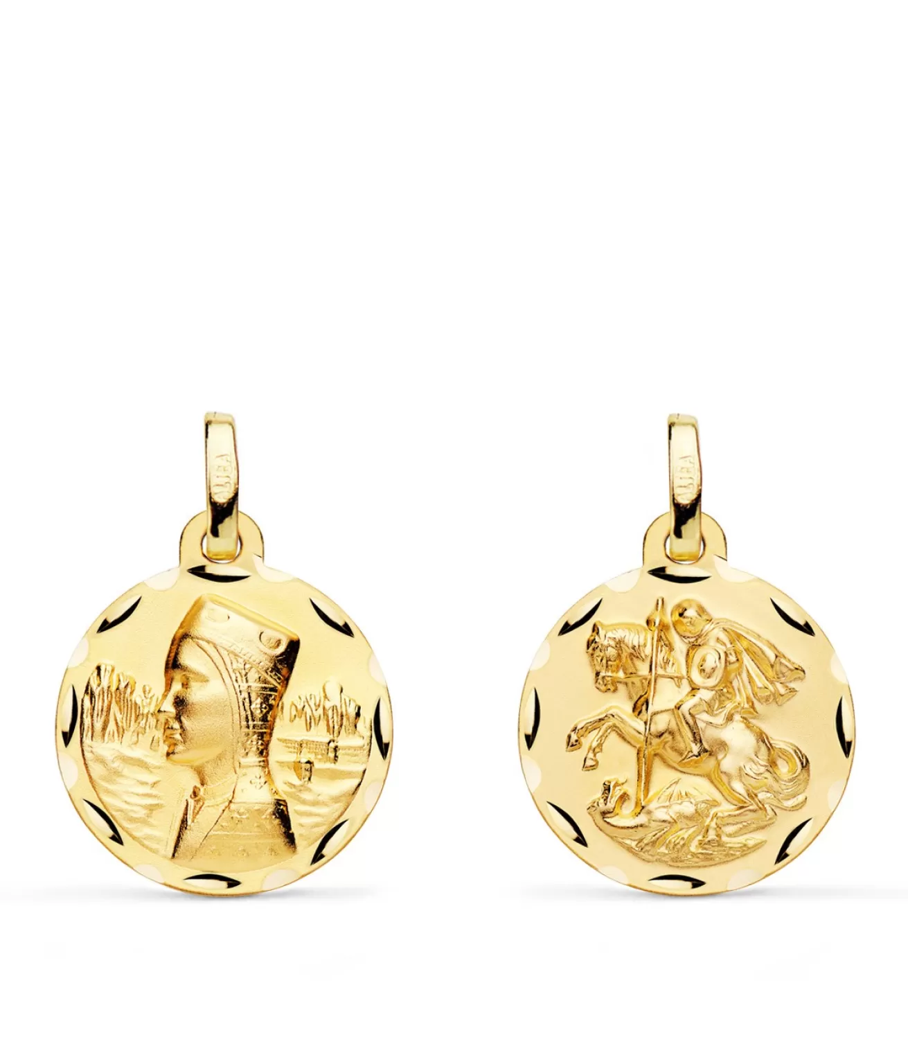 Escapulario V. Montserrat Y San Jorge Oro 18K 16 Mm<Alda Joyeros Sale
