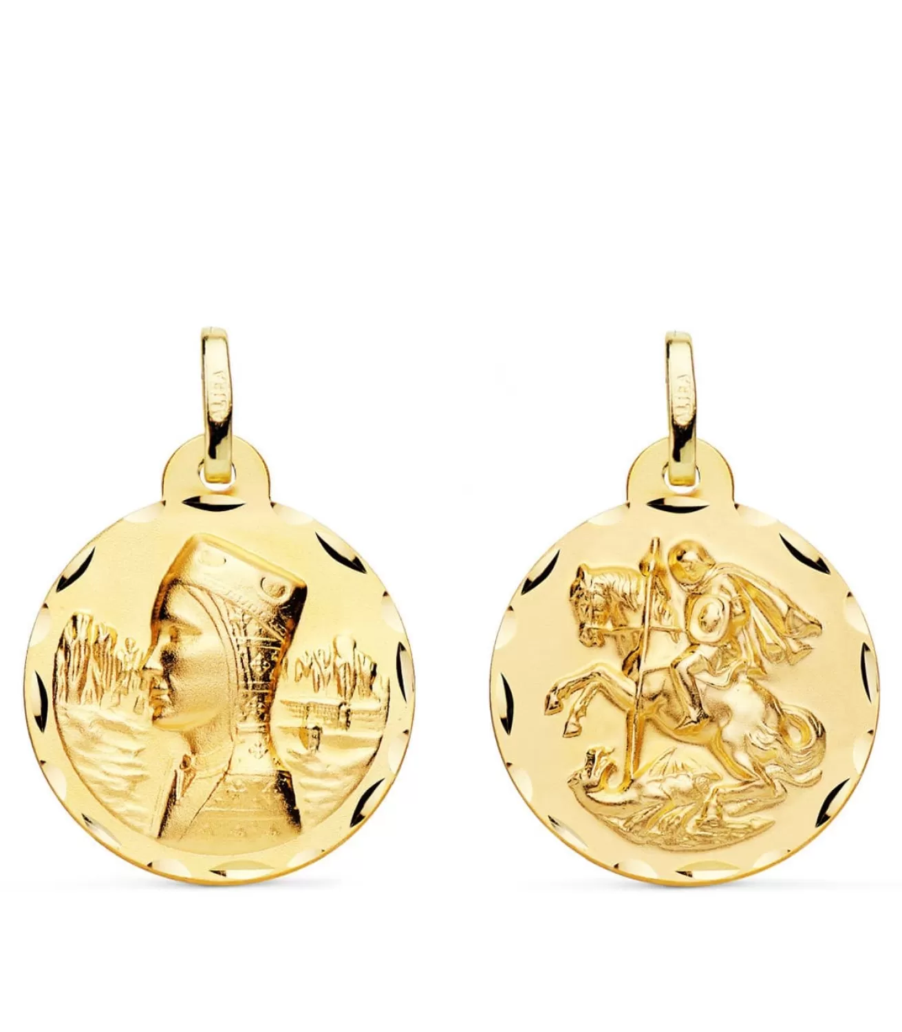 Escapulario V. Montserrat Y San Jorge Oro 18K 20 Mm<Alda Joyeros Best Sale