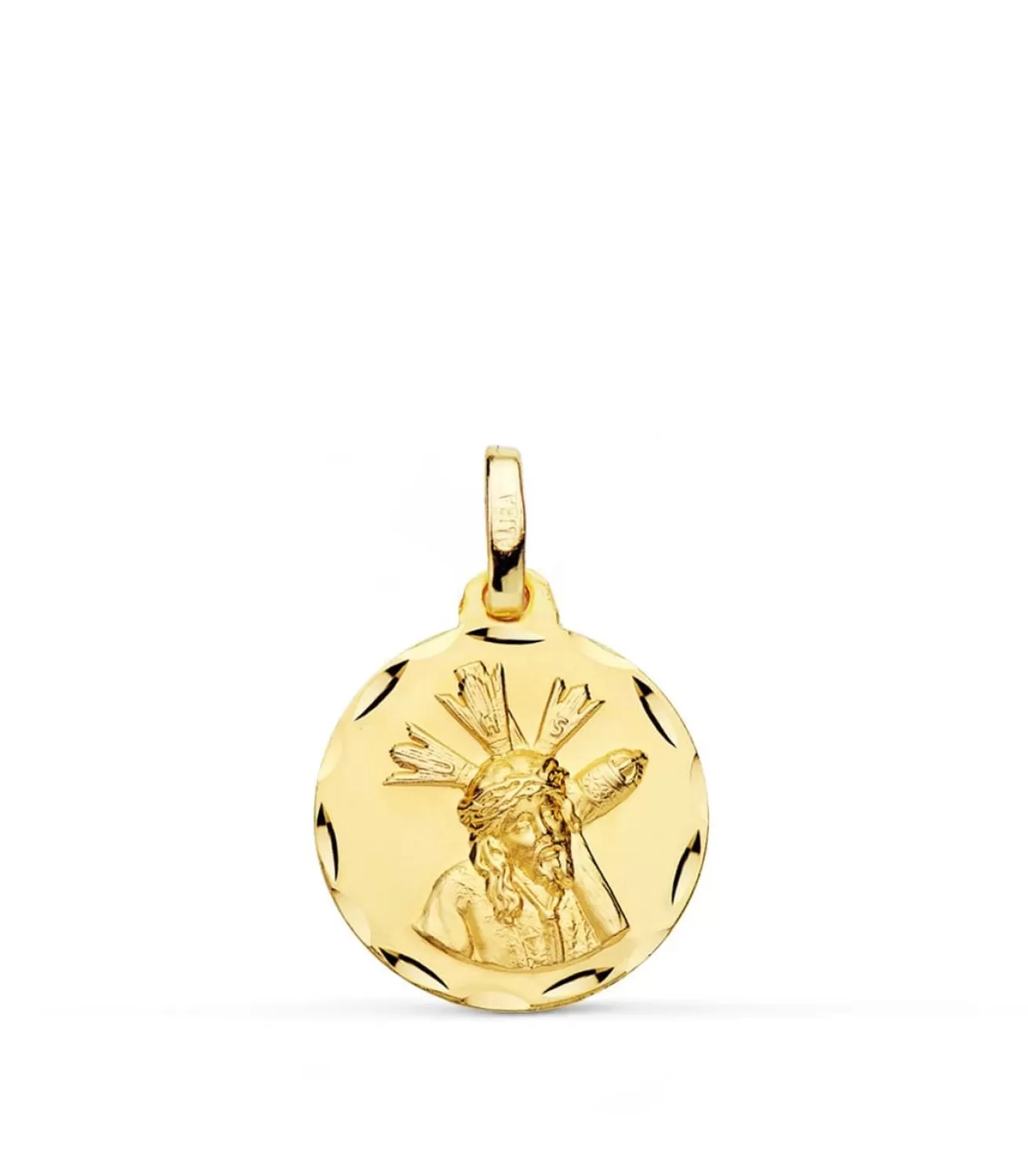 Escapulario Virgen Macarena Y Cristo Del Gran Poder 18K 16Mm<Alda Joyeros Store