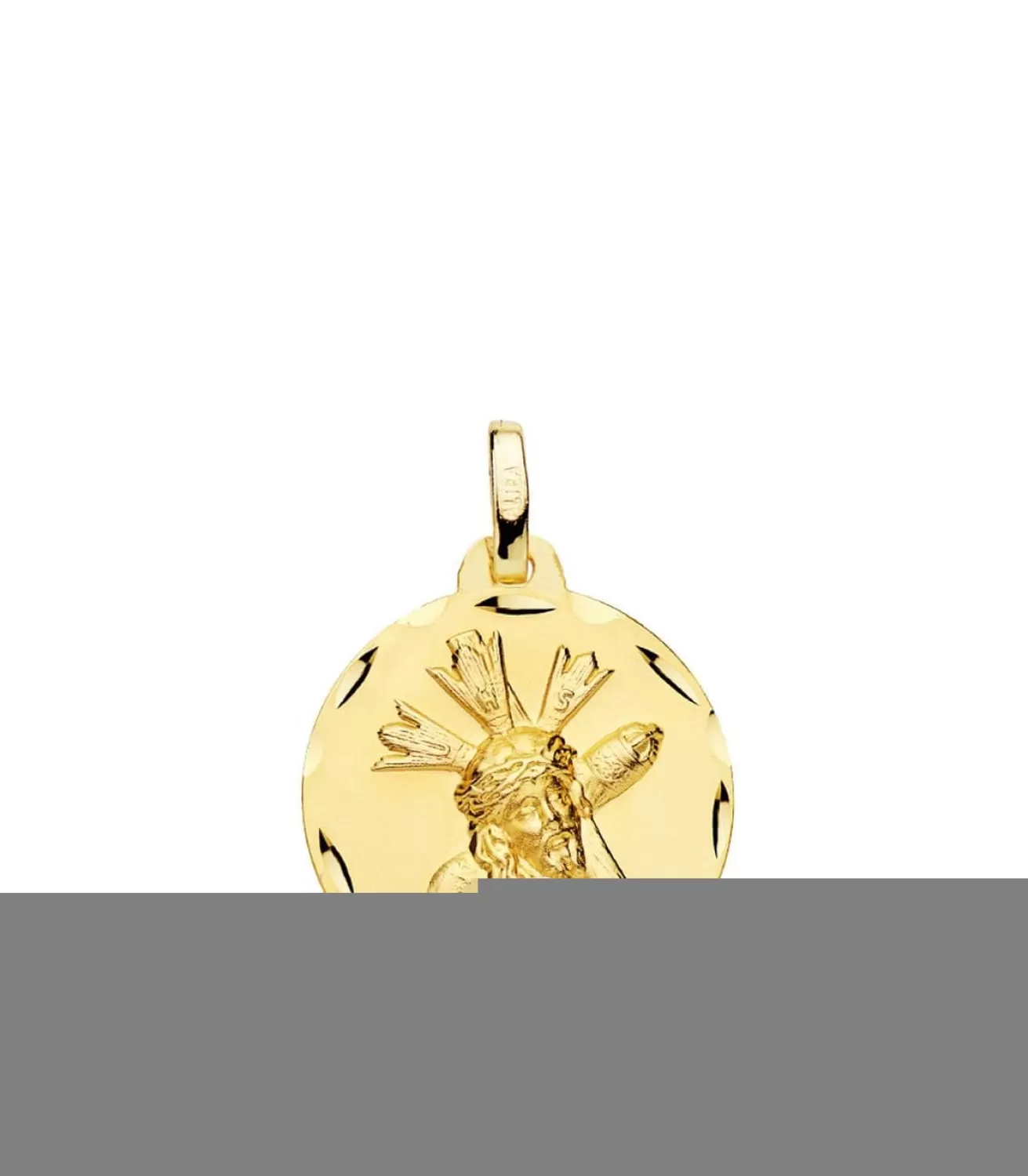 Escapulario Virgen Macarena Y Cristo Del Gran Poder 18K 18Mm<Alda Joyeros Discount