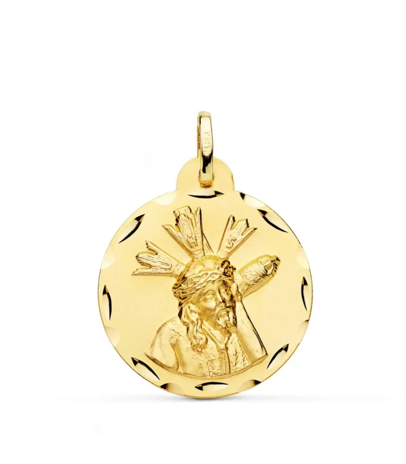 Escapulario Virgen Macarena Y Gran Poder Oro 18 K 24Mm<Alda Joyeros Online