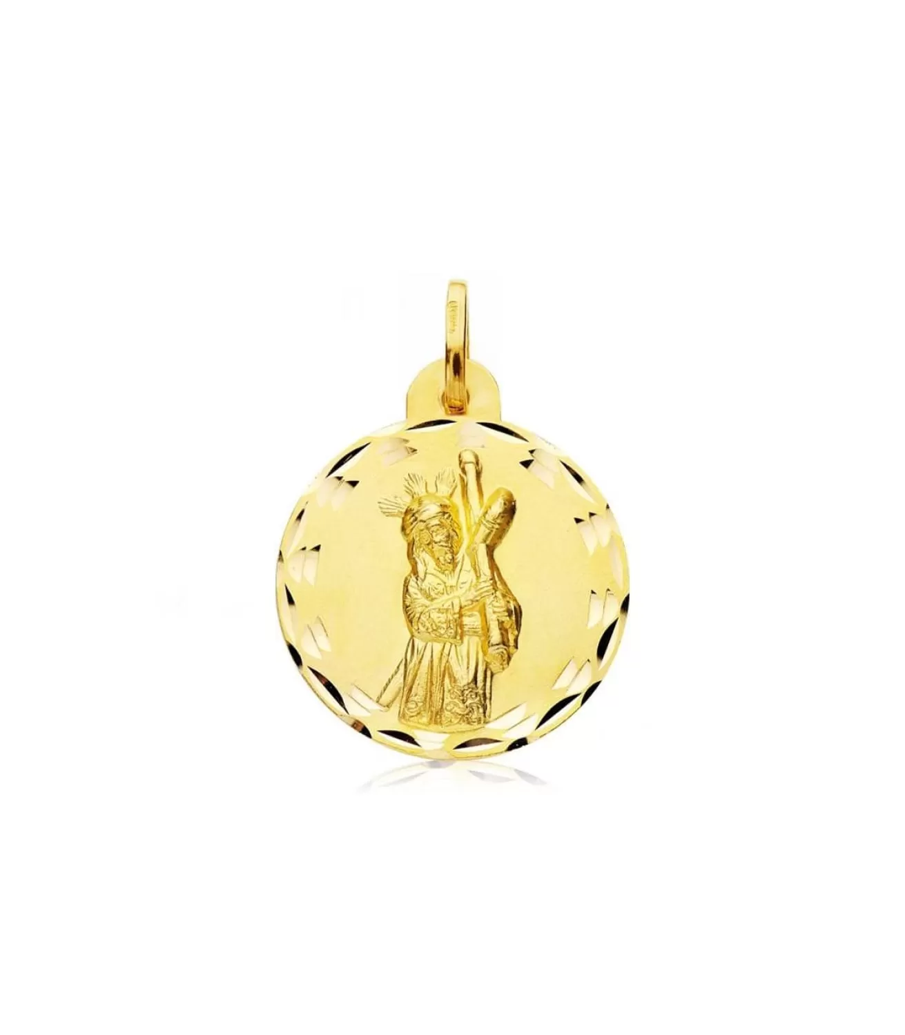 Escapulario Virgen Macarena/Cristo Del Gran Poder Oro 18 Kilates 23Mm<Alda Joyeros Cheap