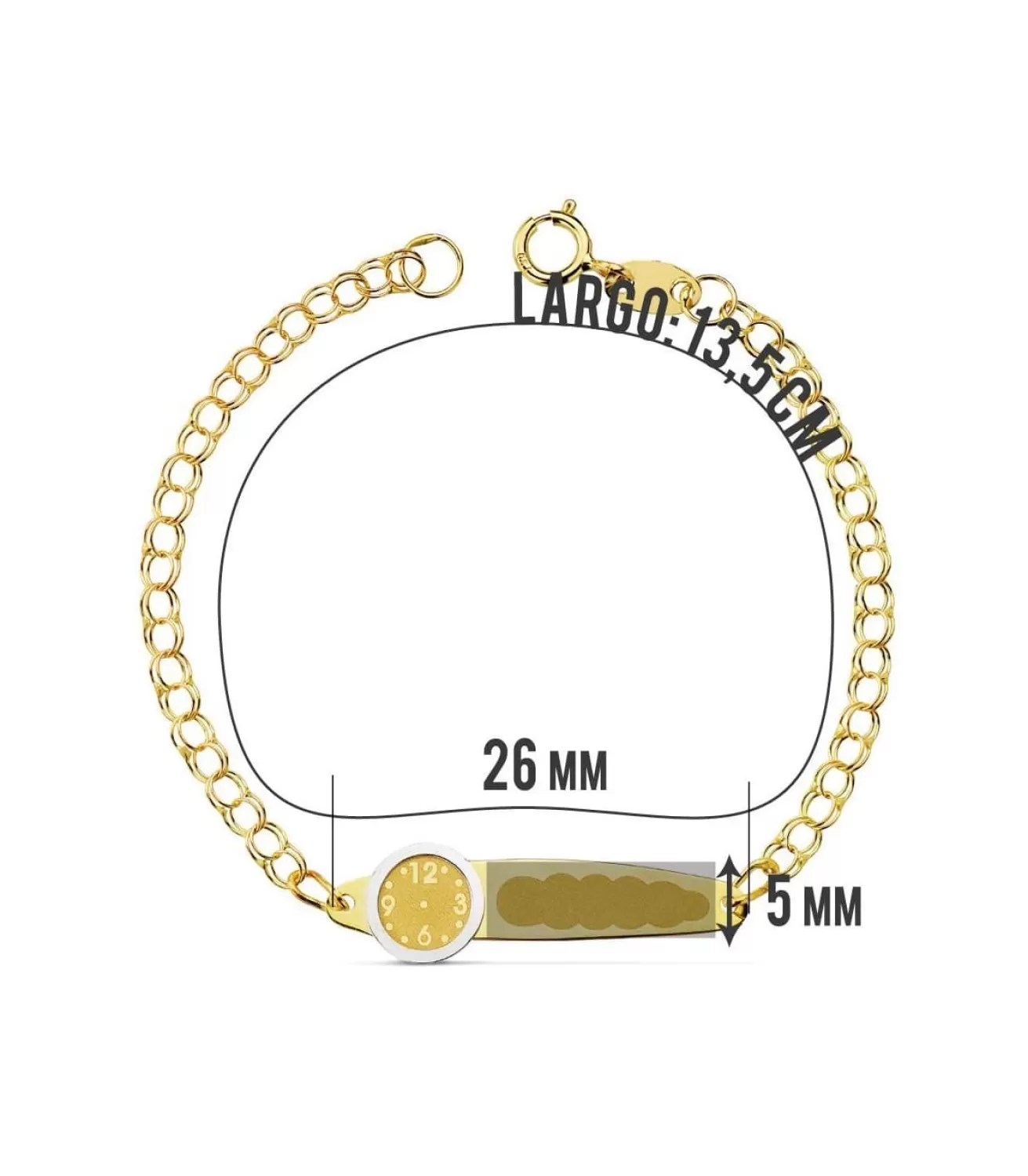 Esclava Bebé Bicolor 18 Ktes 2 Reloj<Alda Joyeros Fashion