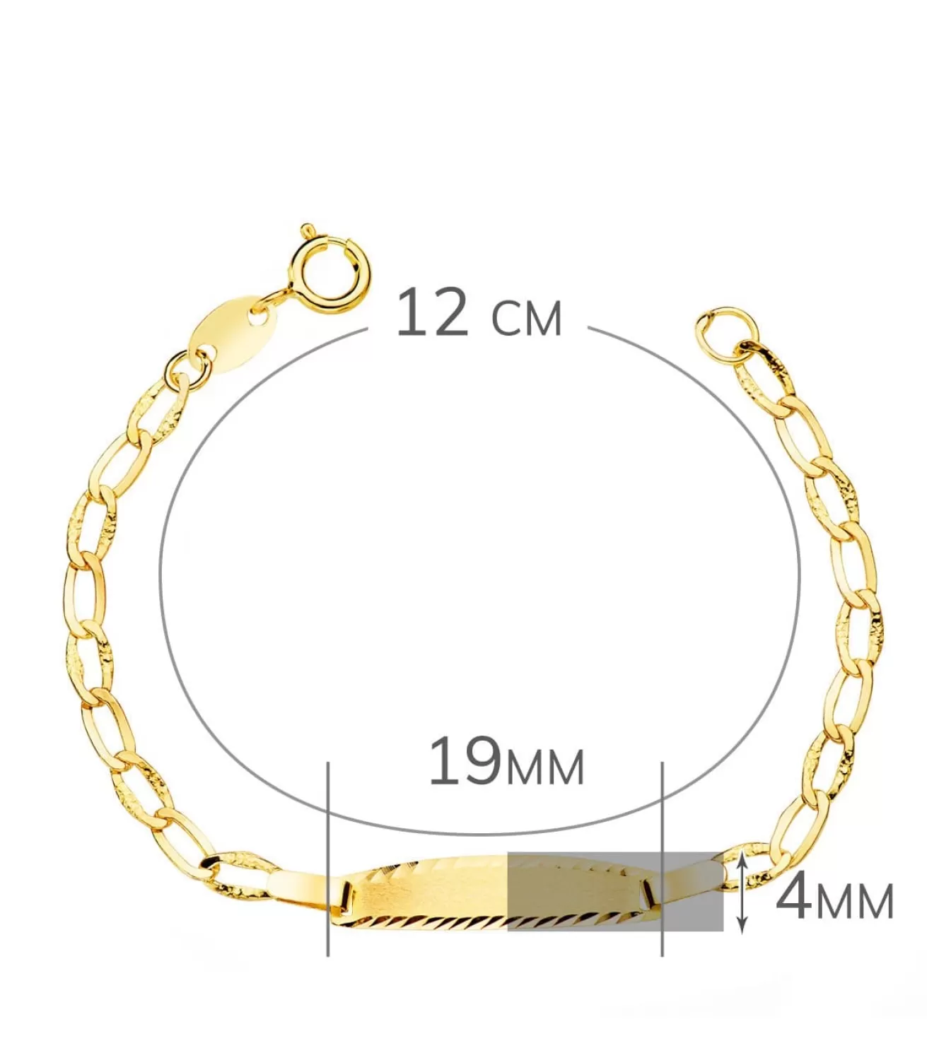 Esclava Bebé Oro Amarillo 18K Bilbao Brillo 12 Cm<Alda Joyeros Outlet