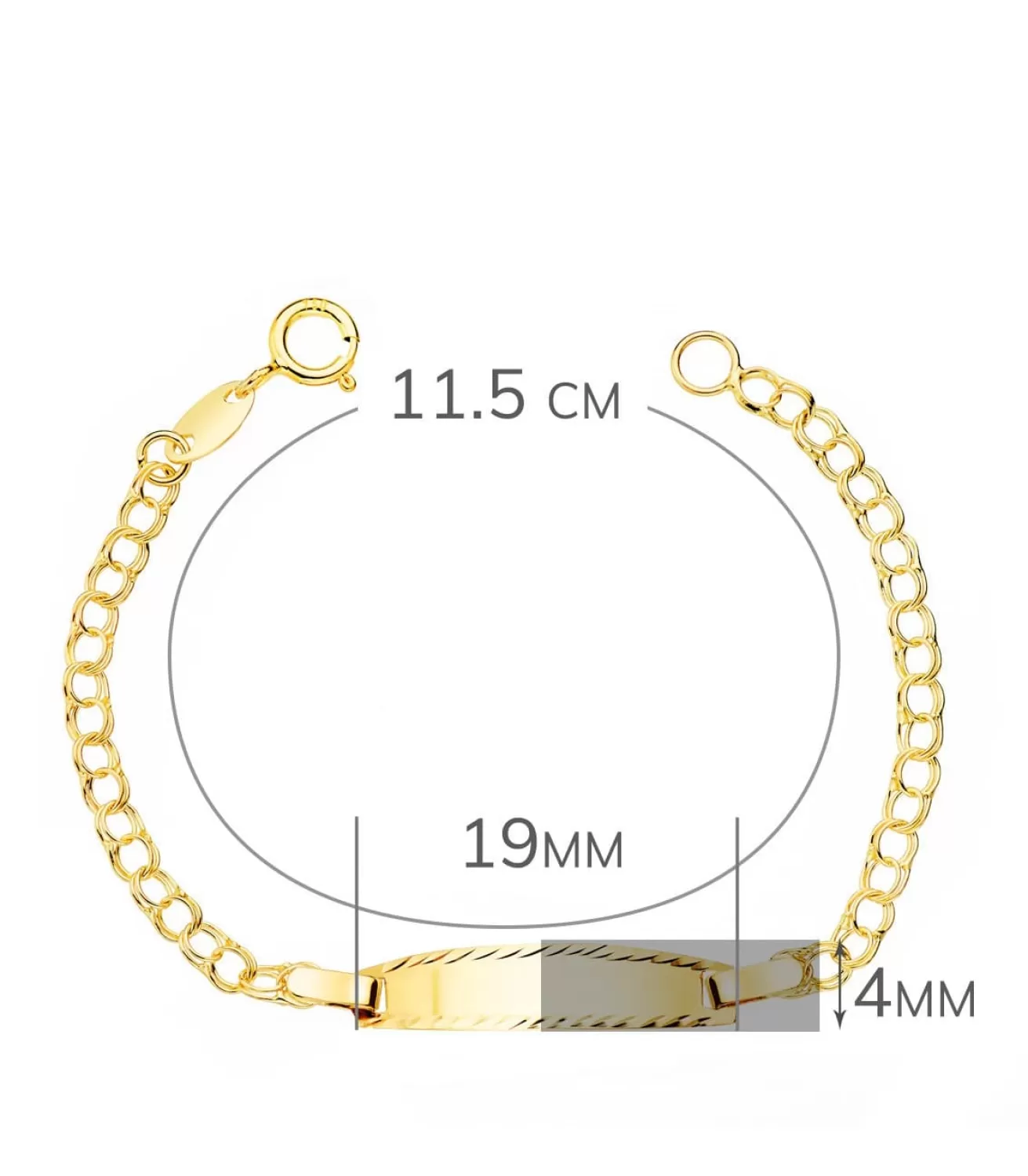 Esclava Bebé Oro Amarillo 18K Hungarina 11.5 Cm<Alda Joyeros Best Sale