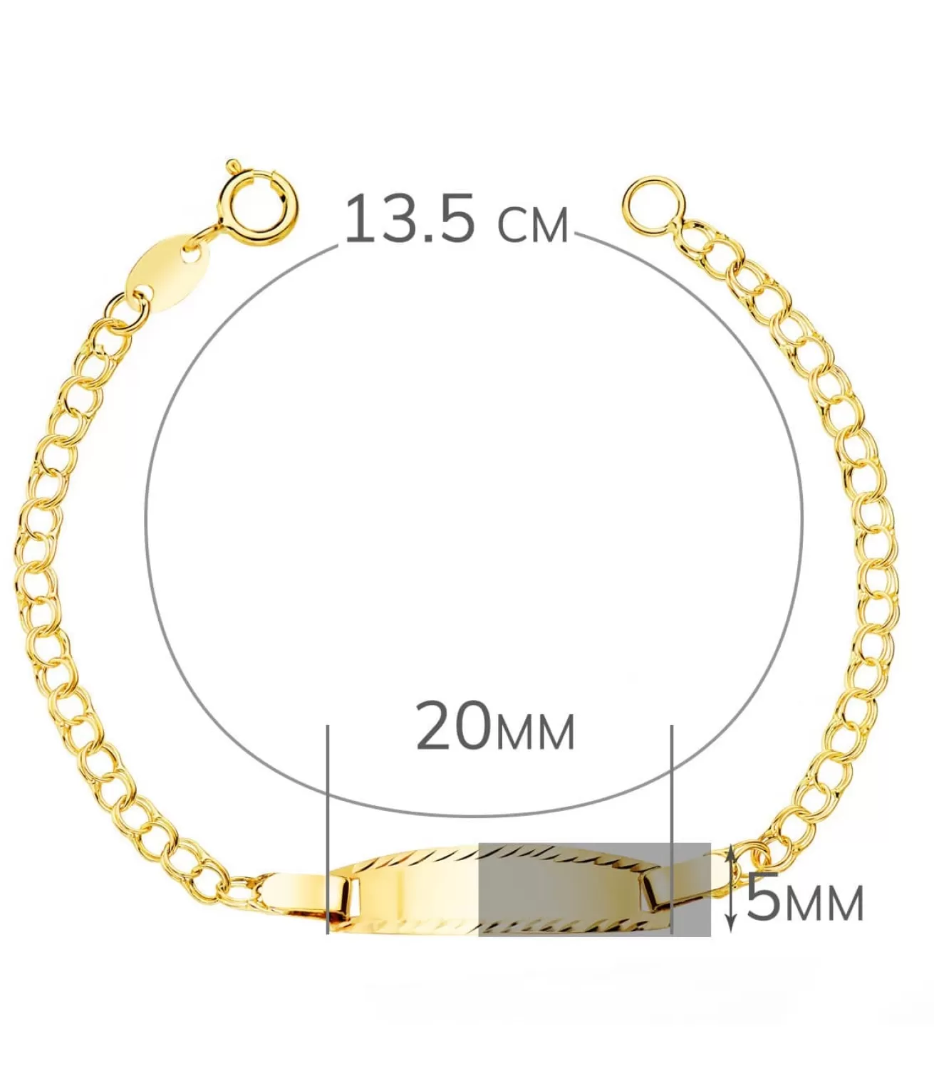 Esclava Bebé Oro Amarillo 18K Hungarina 13.5 Cm<Alda Joyeros Outlet