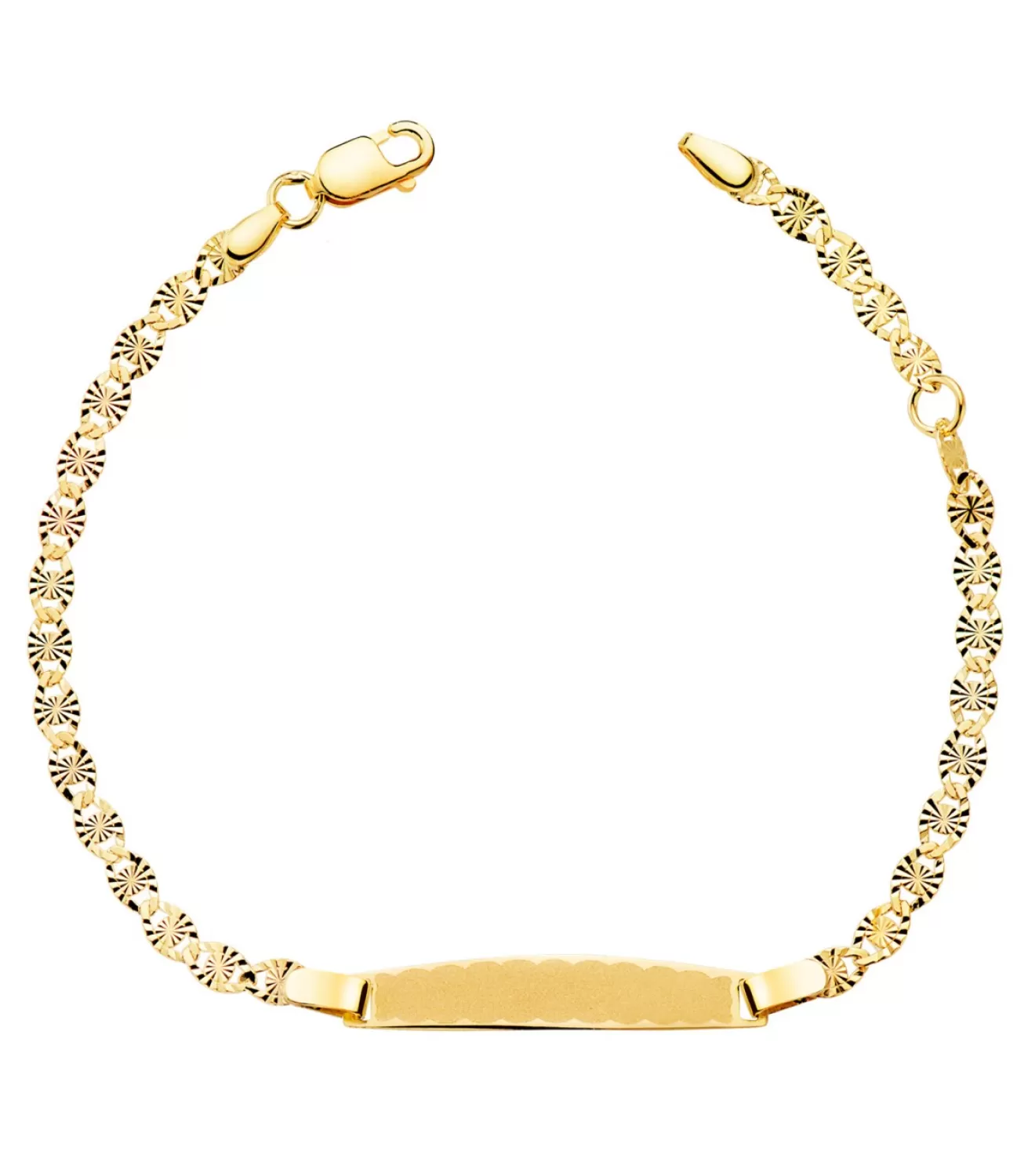 Esclava Oro 18K Eslabones Tallados 16.5Cm<Alda Joyeros Cheap