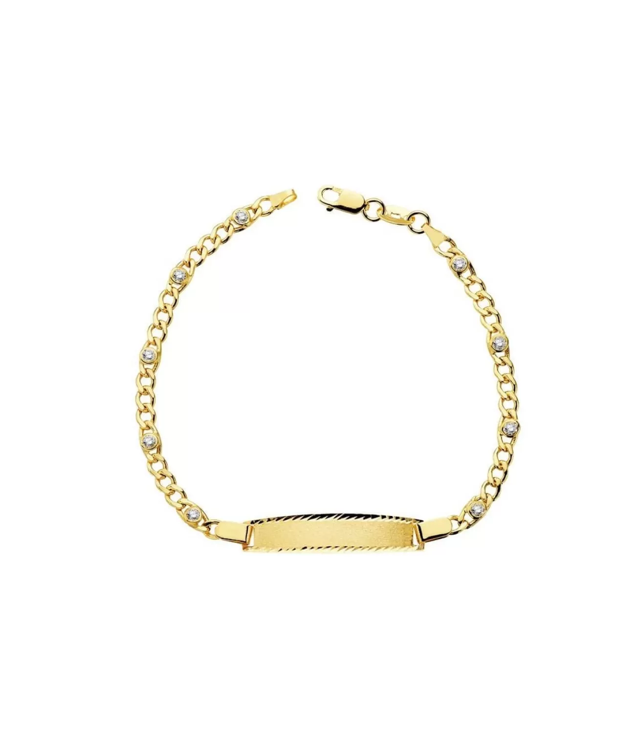 Esclava Oro Amarillo 18K Ingrid Circonitas 17Cm<Alda Joyeros New