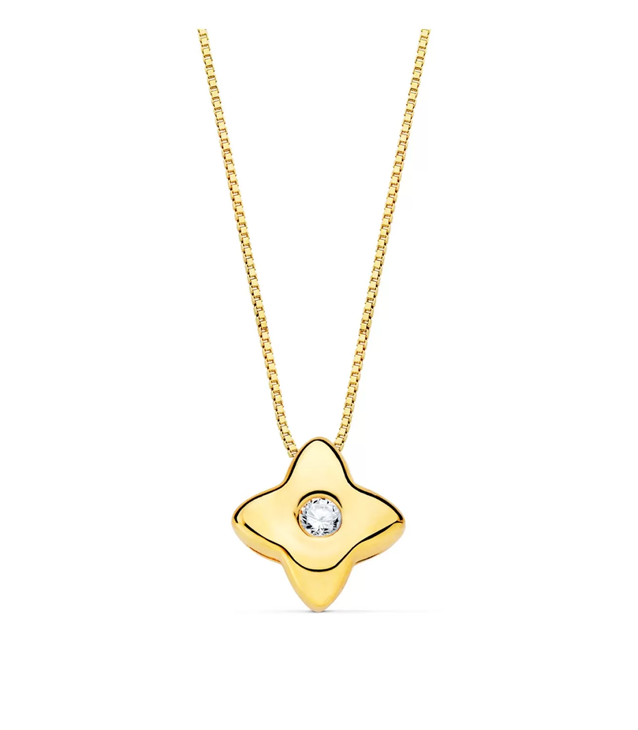 Gargantilla Estrella Diamantes 0.015 Qtes. Oa 18K<Alda Joyeros Sale